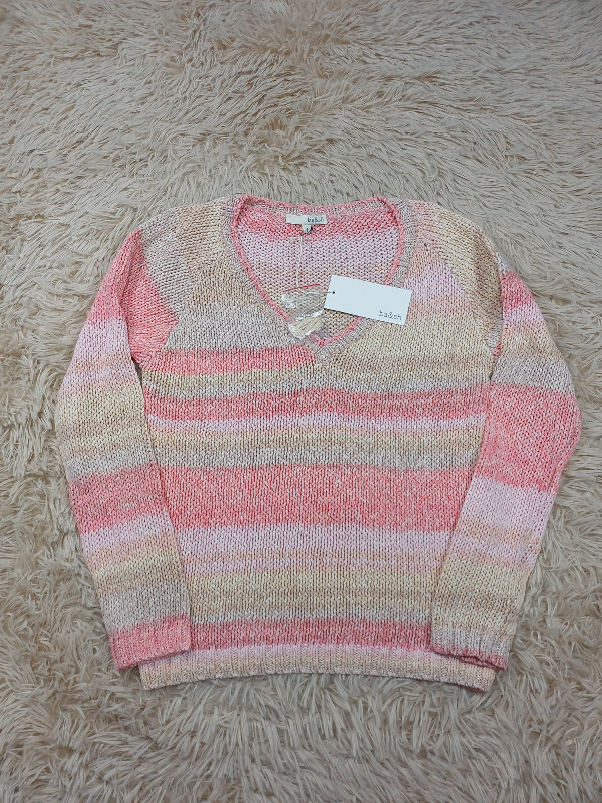 Pull en laine ba&sh rose – Taille 1 - neuf avec etiquette ba&sh