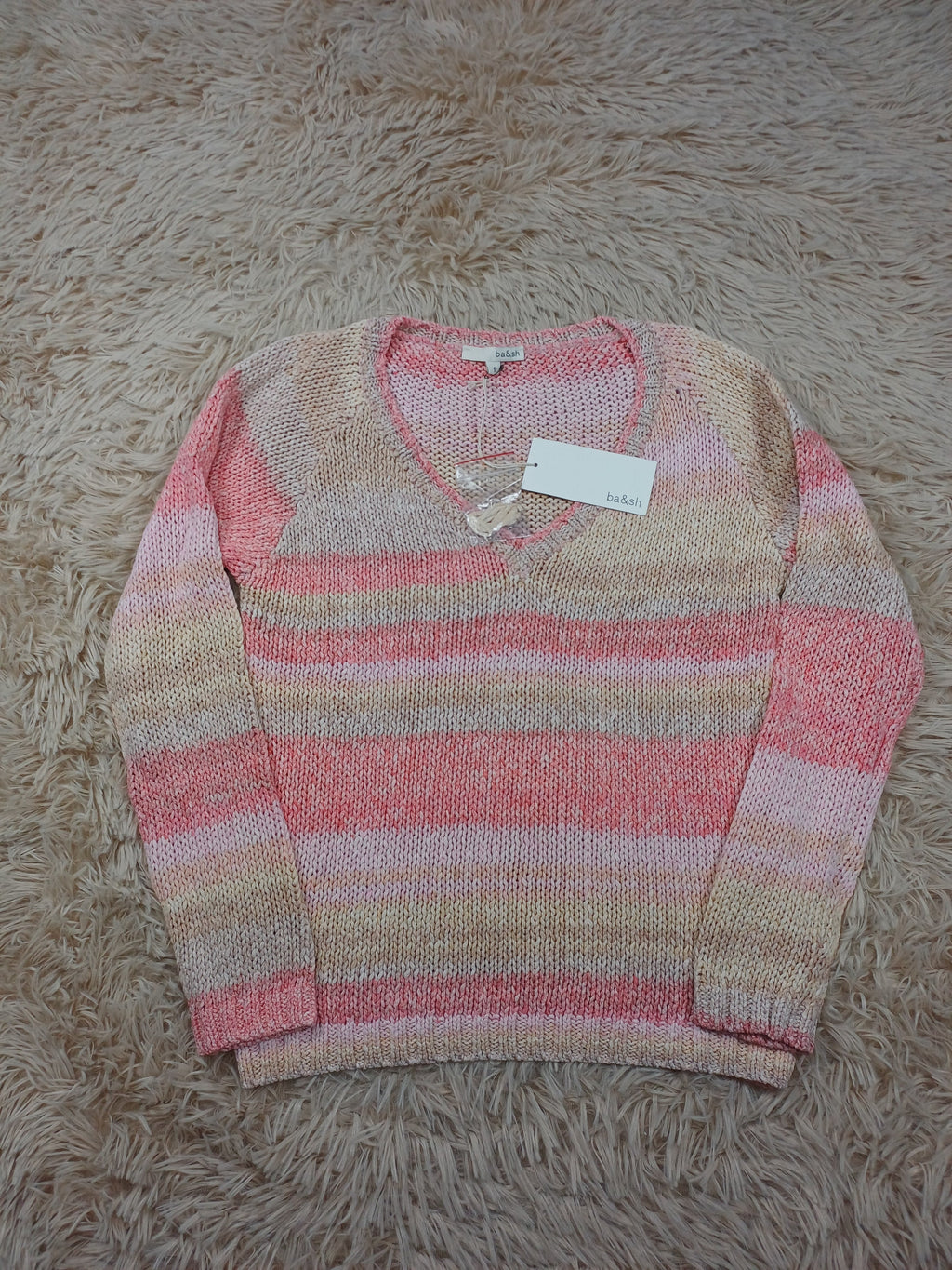 Pull en laine ba&sh rose – Taille 1 - neuf avec etiquette ba&sh
