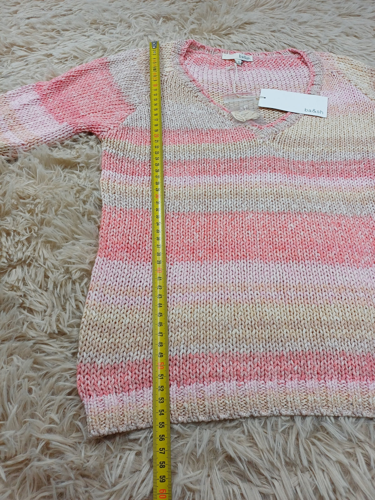 Pull en laine ba&sh rose – Taille 1 - neuf avec etiquette ba&sh