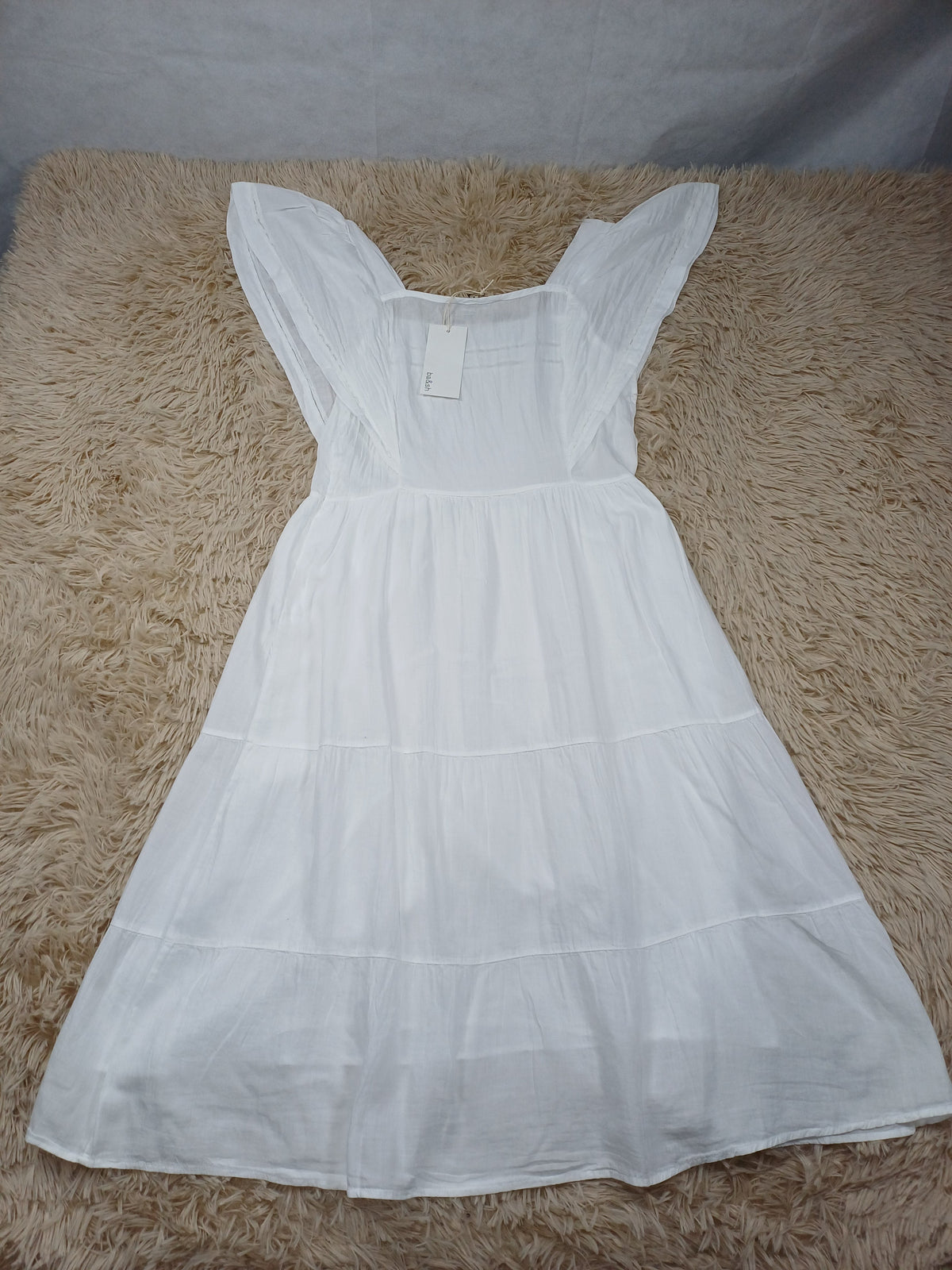 Robe blanche ba&sh en coton ba&sh