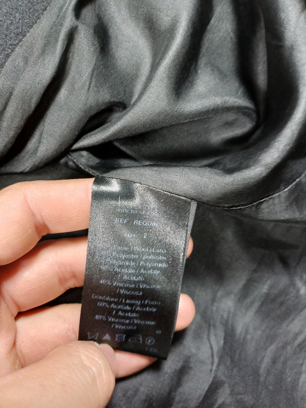 Manteau en laine noir ba&sh - M ba&sh