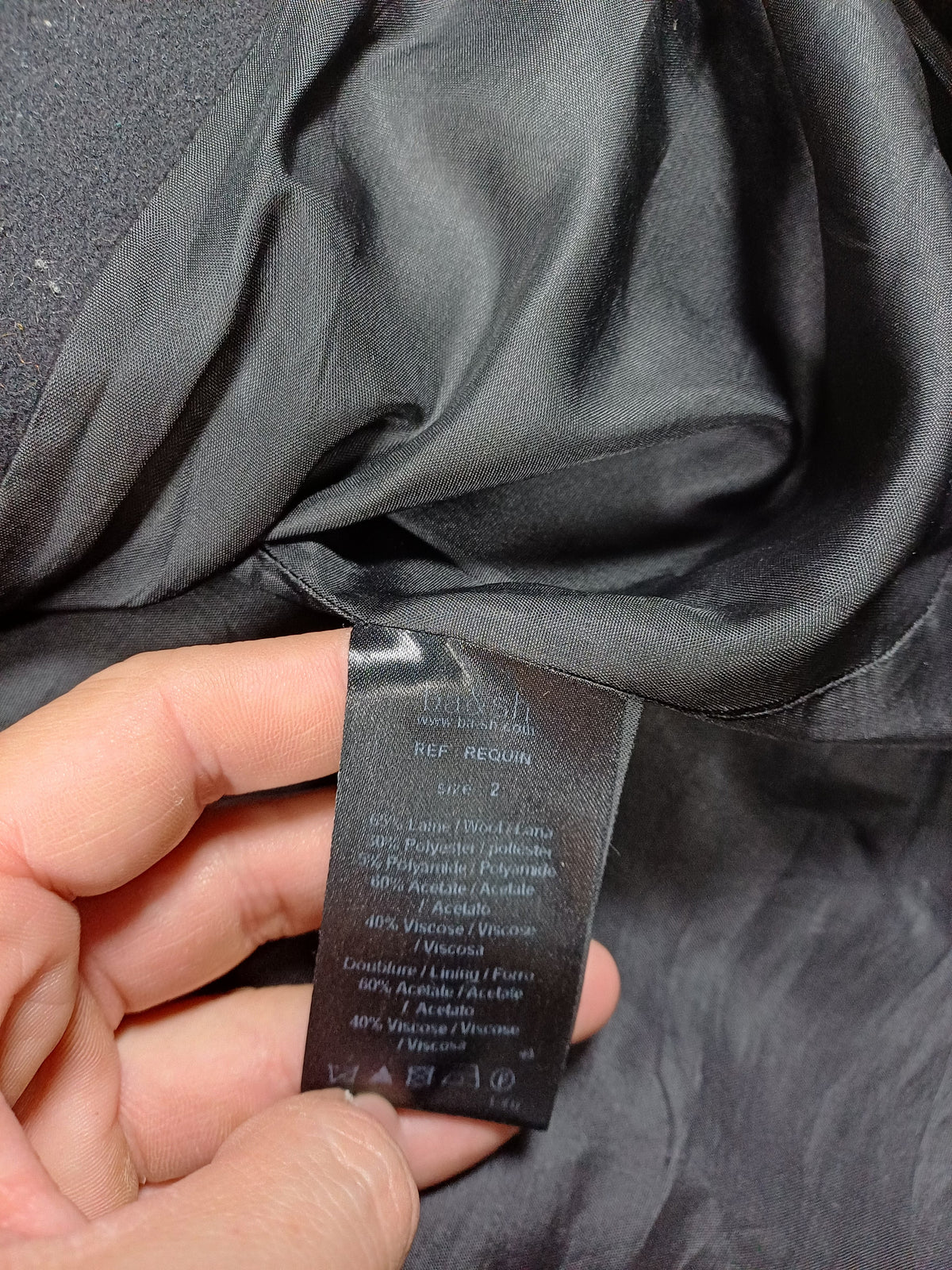 Manteau en laine noir ba&sh - M ba&sh