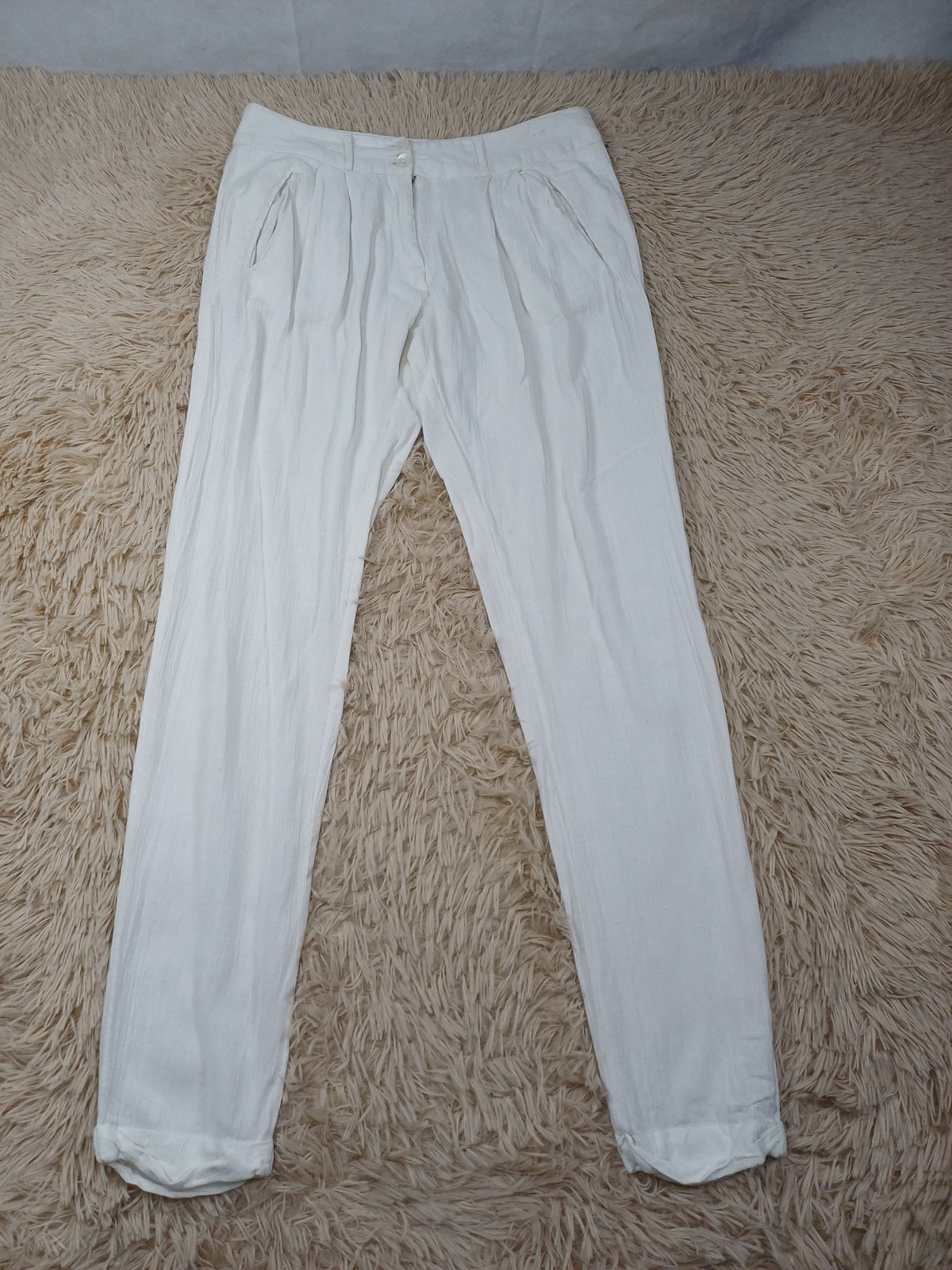 Pantalon en lin blanc ba&sh – Taille 0 ba&sh