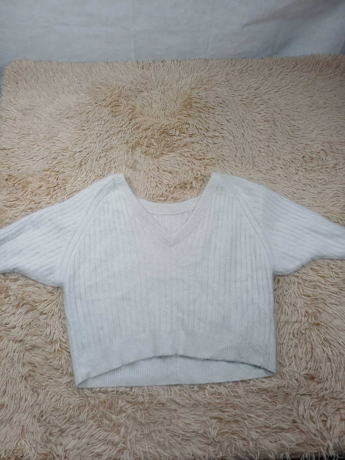 Haut en angora blanc ba&sh - S ba&sh