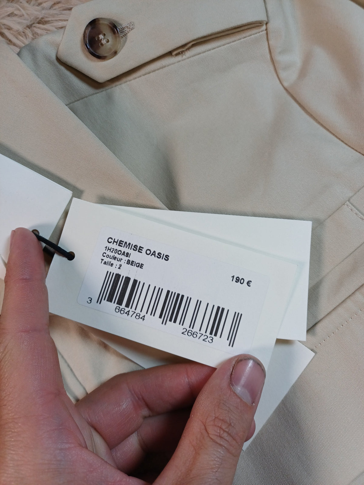 Veste beige ba&sh – neuve avec étiquette M ba&sh