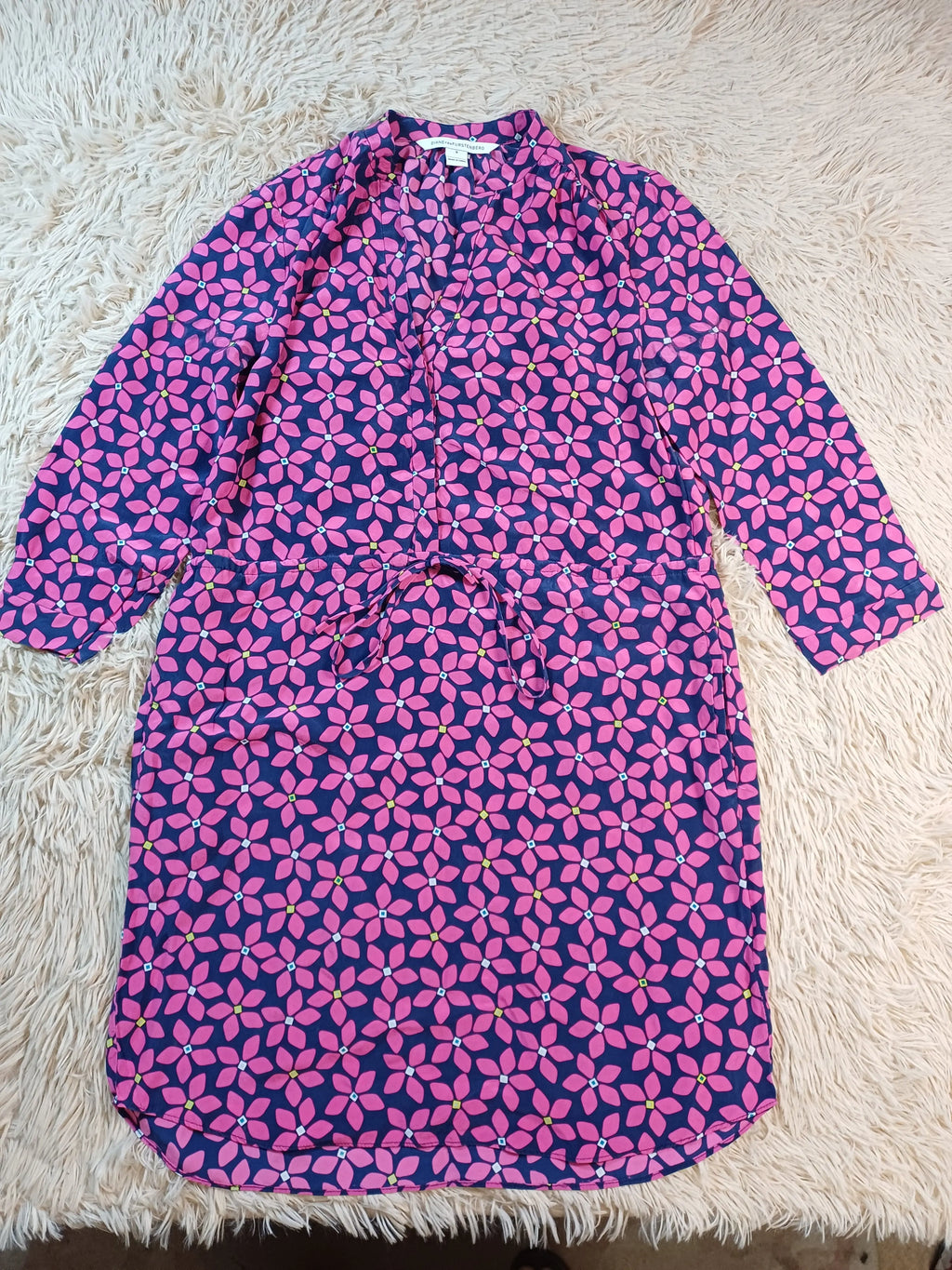 Robe Diane von Furstenberg rose — Taille 8 Diane von Furstenberg