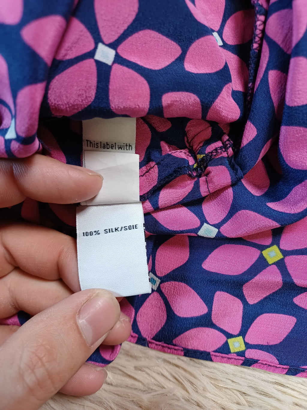Robe Diane von Furstenberg rose — Taille 8 Diane von Furstenberg