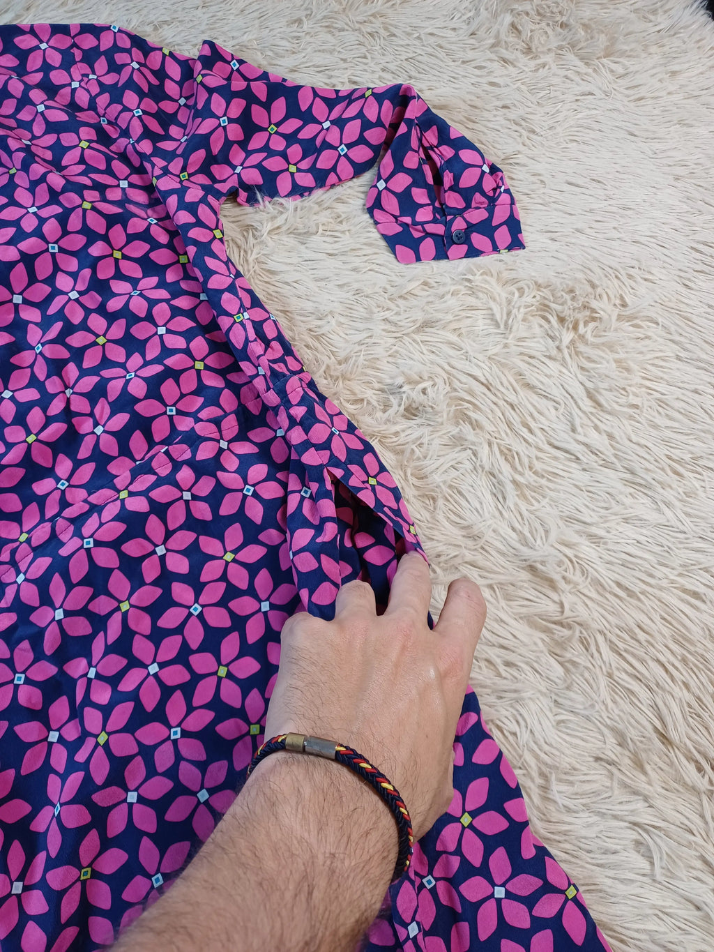 Robe Diane von Furstenberg rose — Taille 8 Diane von Furstenberg