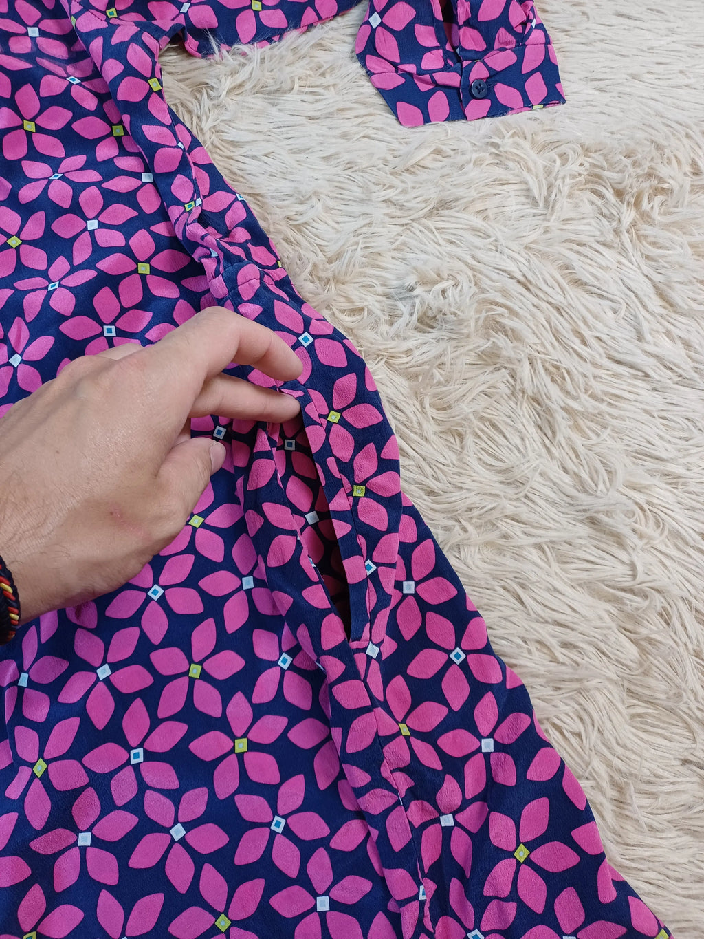 Robe Diane von Furstenberg rose — Taille 8 Diane von Furstenberg
