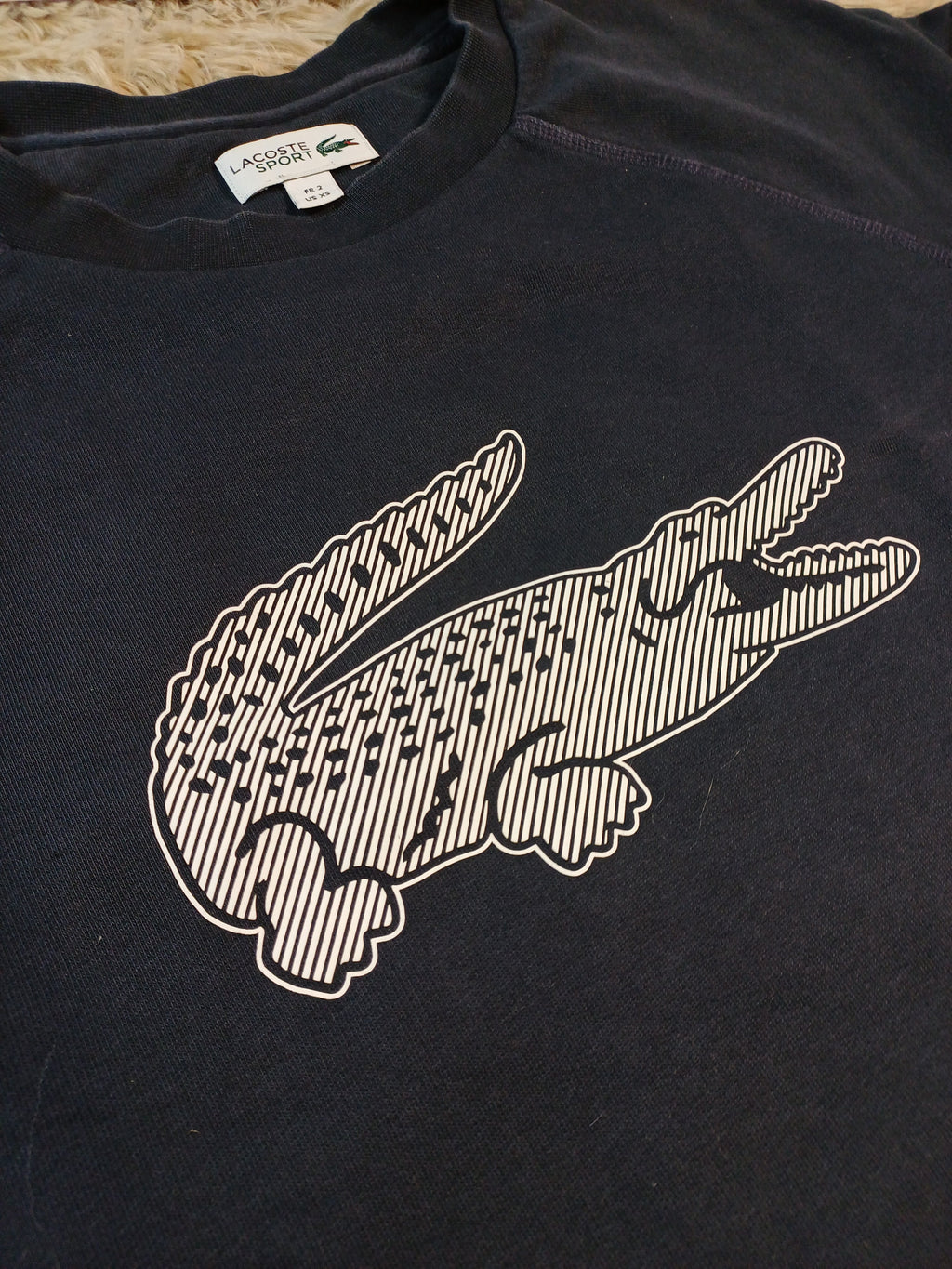 Lacoste Sport Sweat bleu marine à logo – Taille XS Lacoste Sport