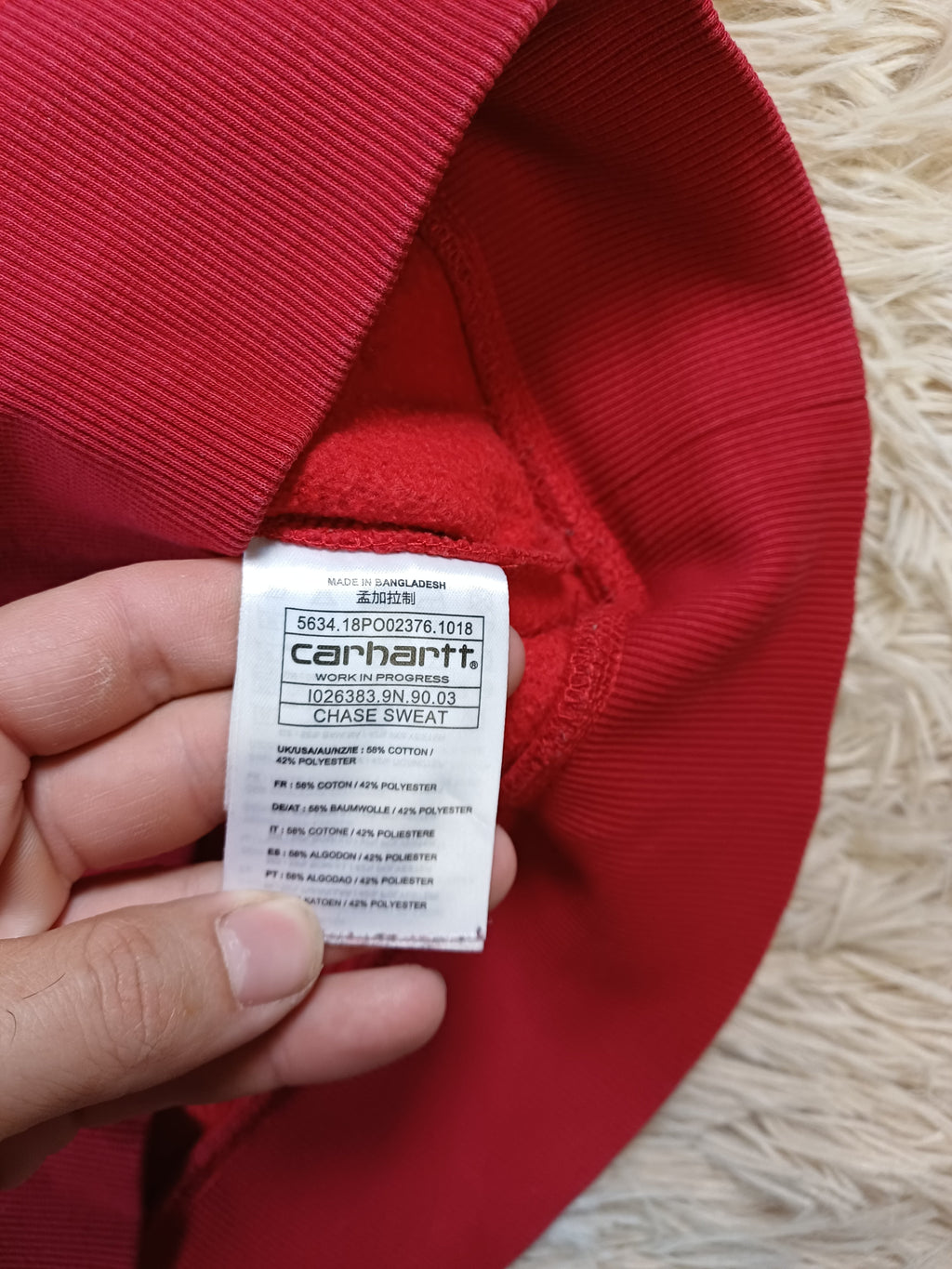 Sweat Carhartt rouge — Taille M Carhartt