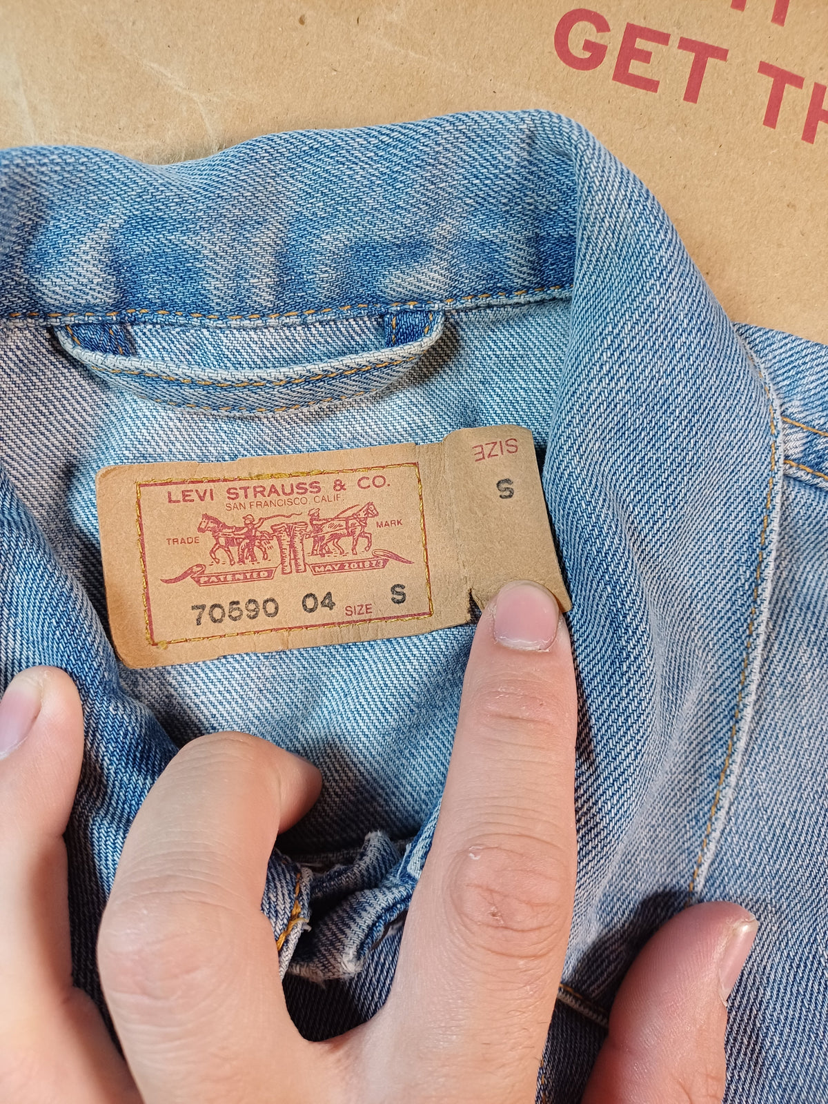 Levi's Veste en jean bleu clair – Taille S Levi's