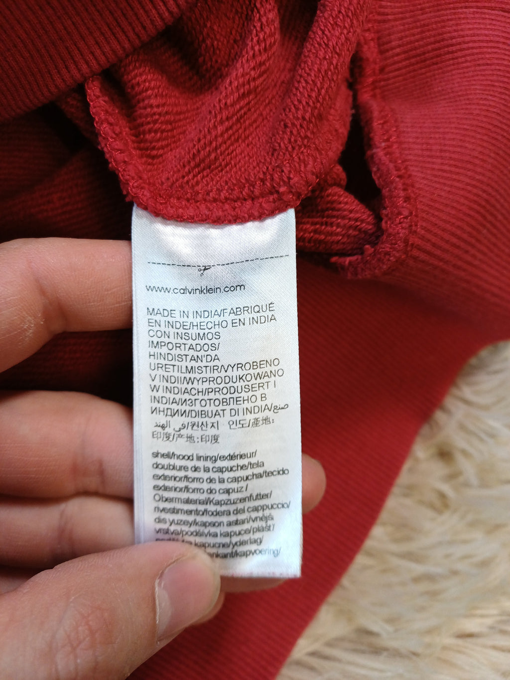 Sweat Calvin Klein rouge — Taille M Calvin Klein
