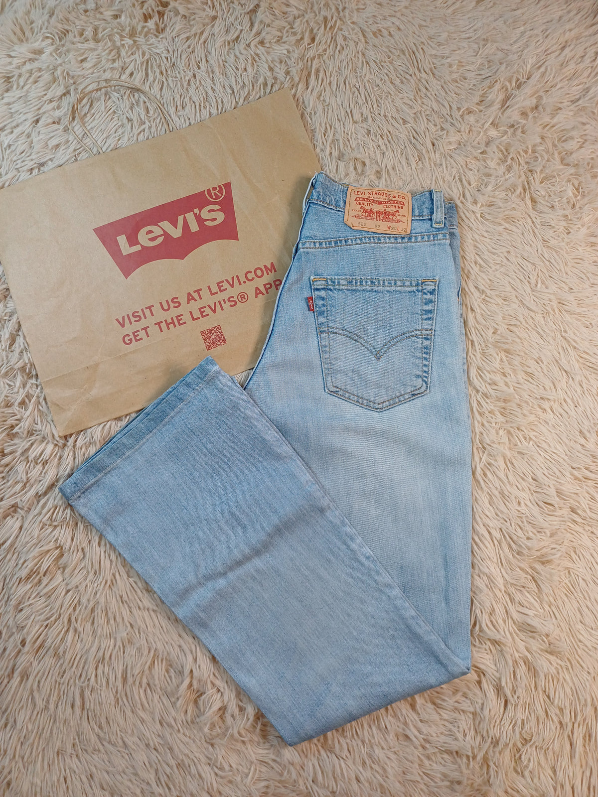 Jean Levi's 70's High Flare patte d'eph – Taille 28/32
