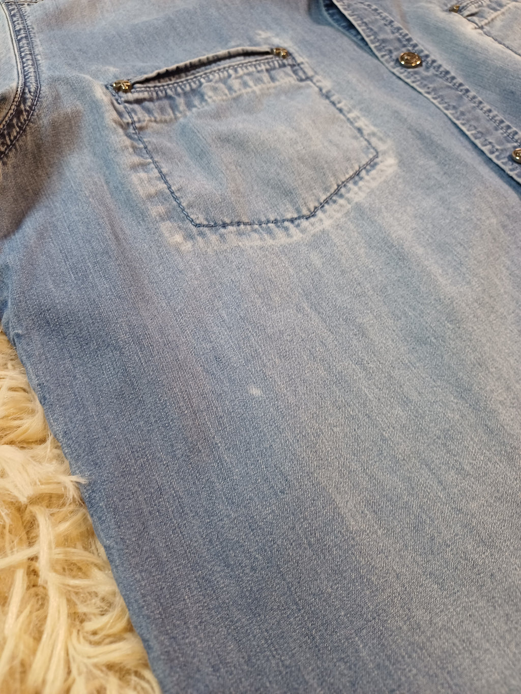 Chemise The Kooples en denim bleu - Taille S