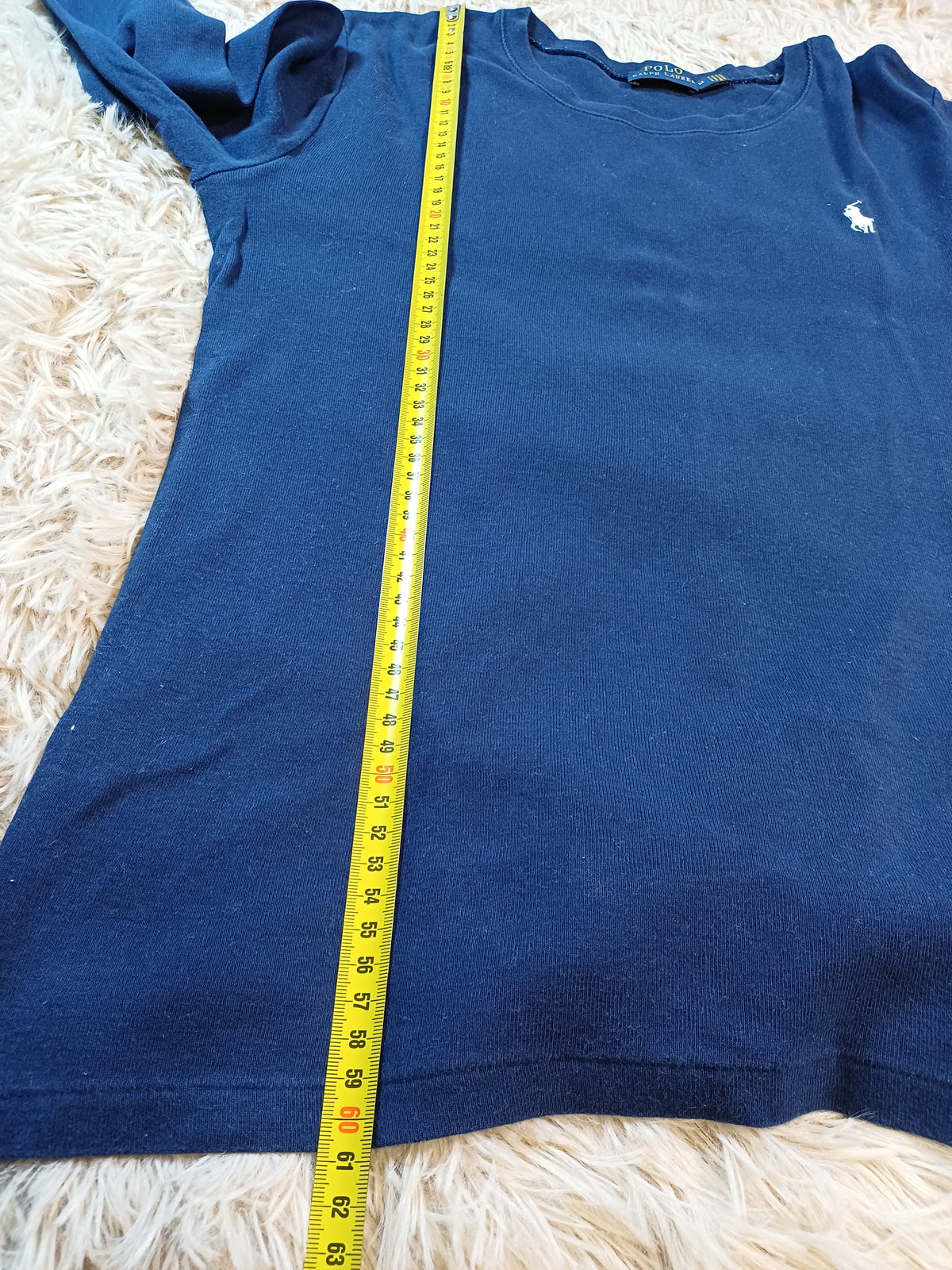 Polo Ralph Lauren T-shirt manches longues bleu marine – Taille M Polo Ralph Lauren