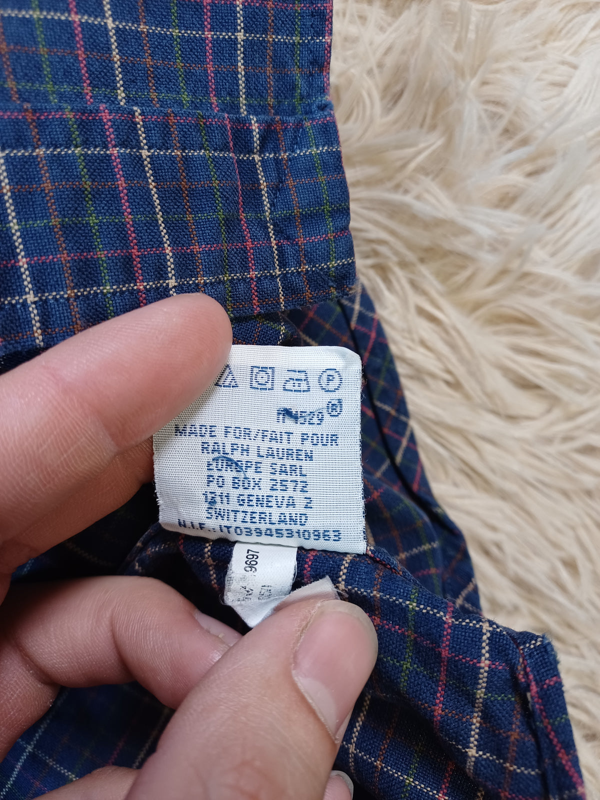 Chemise Polo Ralph Lauren à carreaux – Taille M