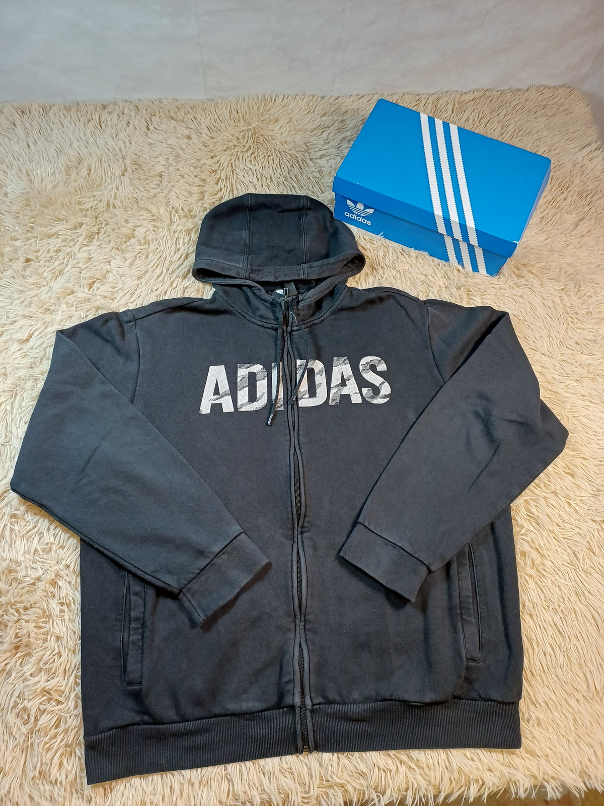 adidas Veste zippée noire – Taille XL adidas