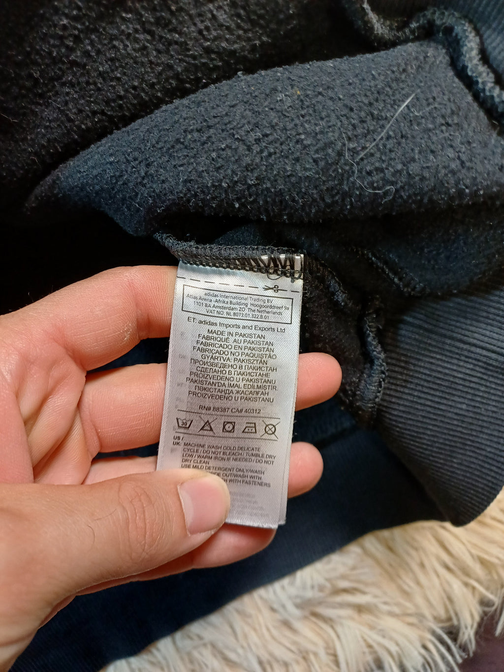 adidas Veste zippée noire – Taille XL adidas