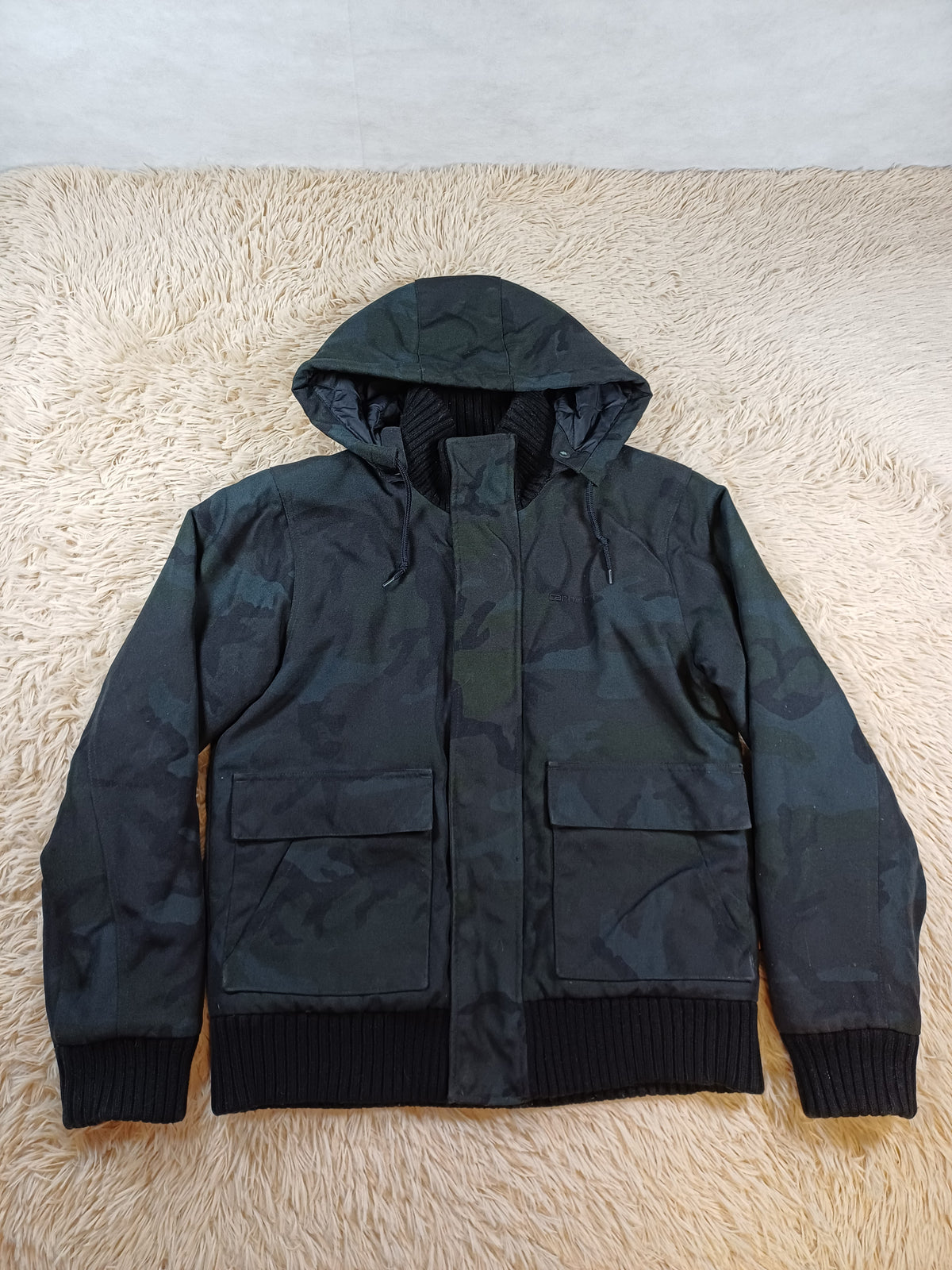 Manteau Carhartt camouflage noir – Taille S