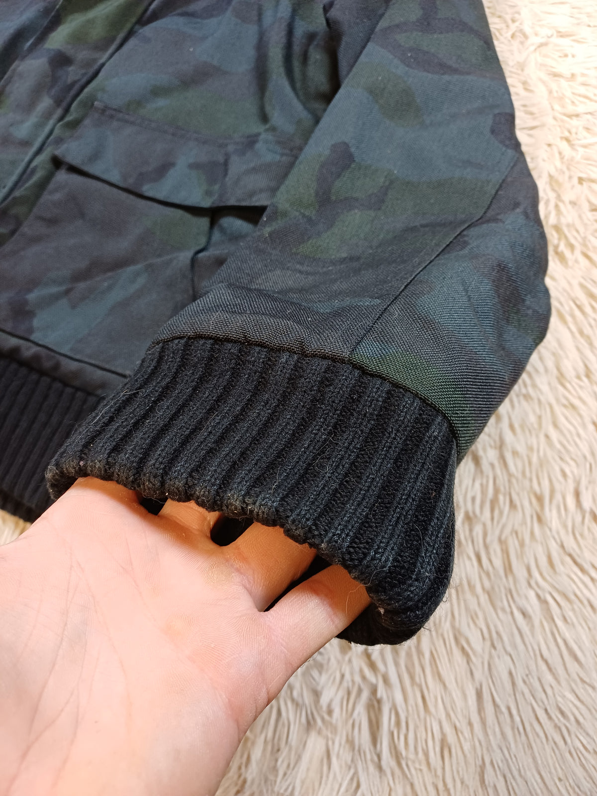 Manteau Carhartt camouflage noir – Taille S