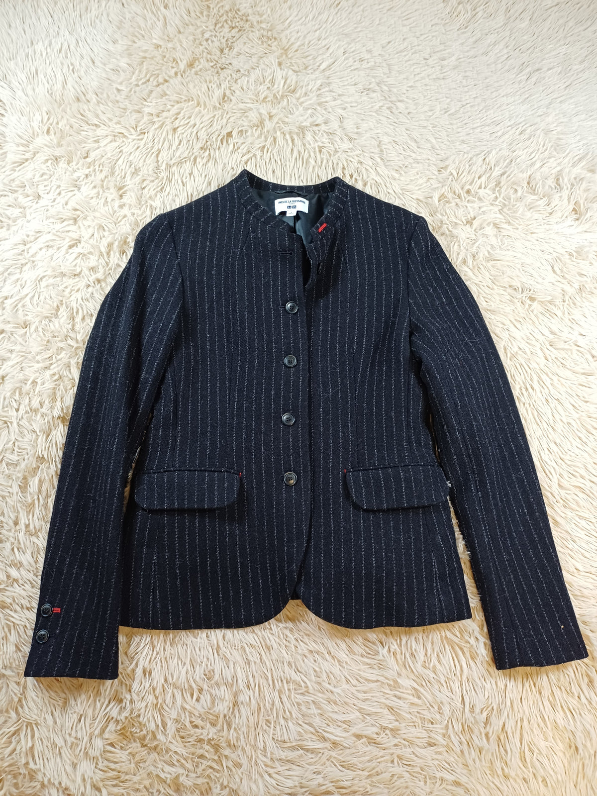 Blazer en laine Inès de la Fressange x Uniqlo noir – Taille S