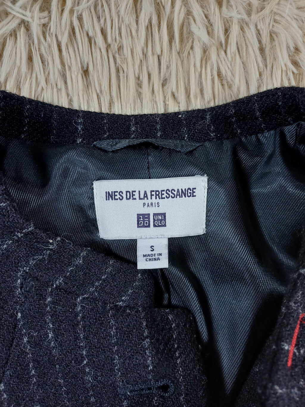 Blazer en laine Inès de la Fressange x Uniqlo noir – Taille S