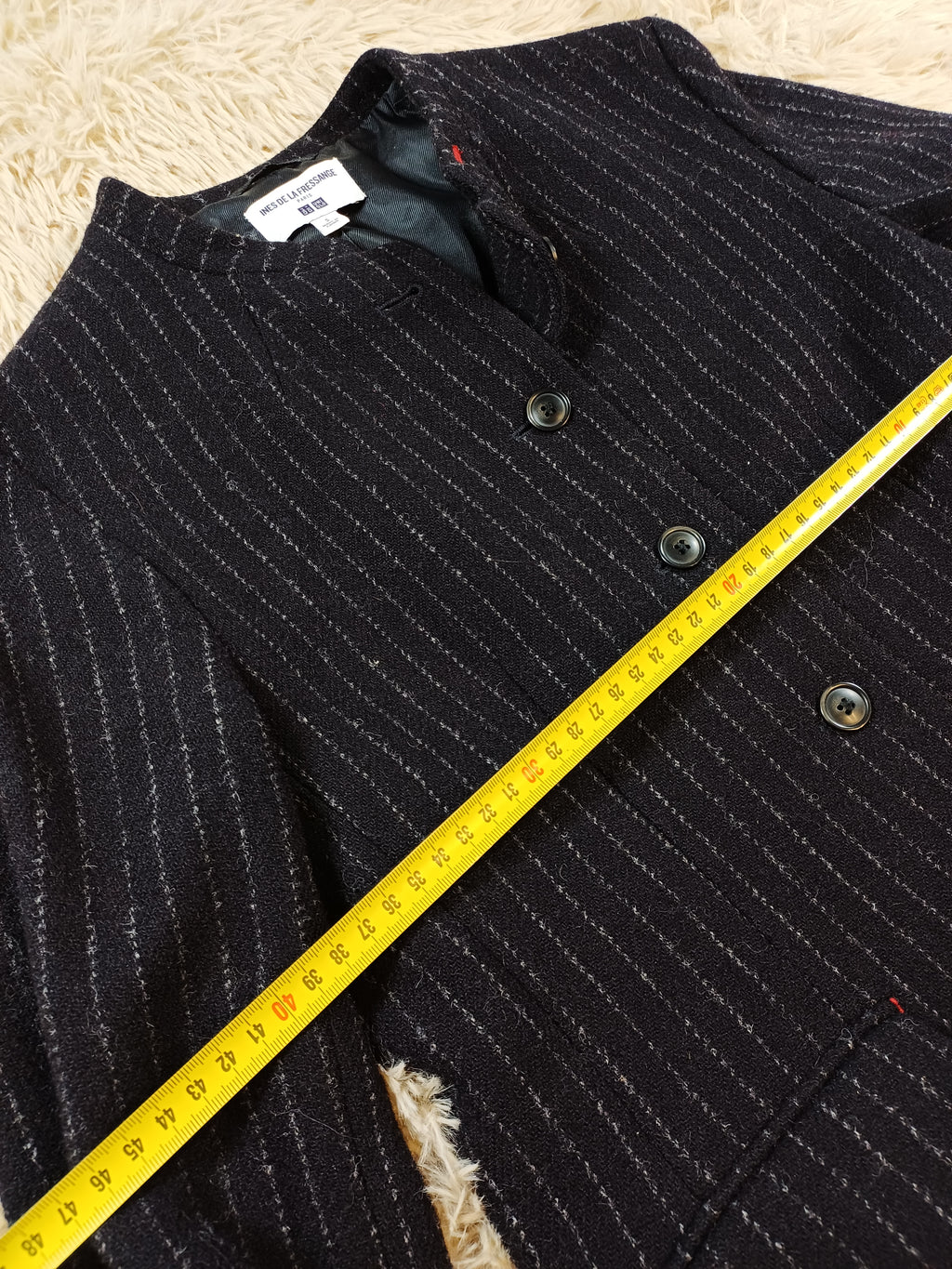 Blazer en laine Inès de la Fressange x Uniqlo noir – Taille S