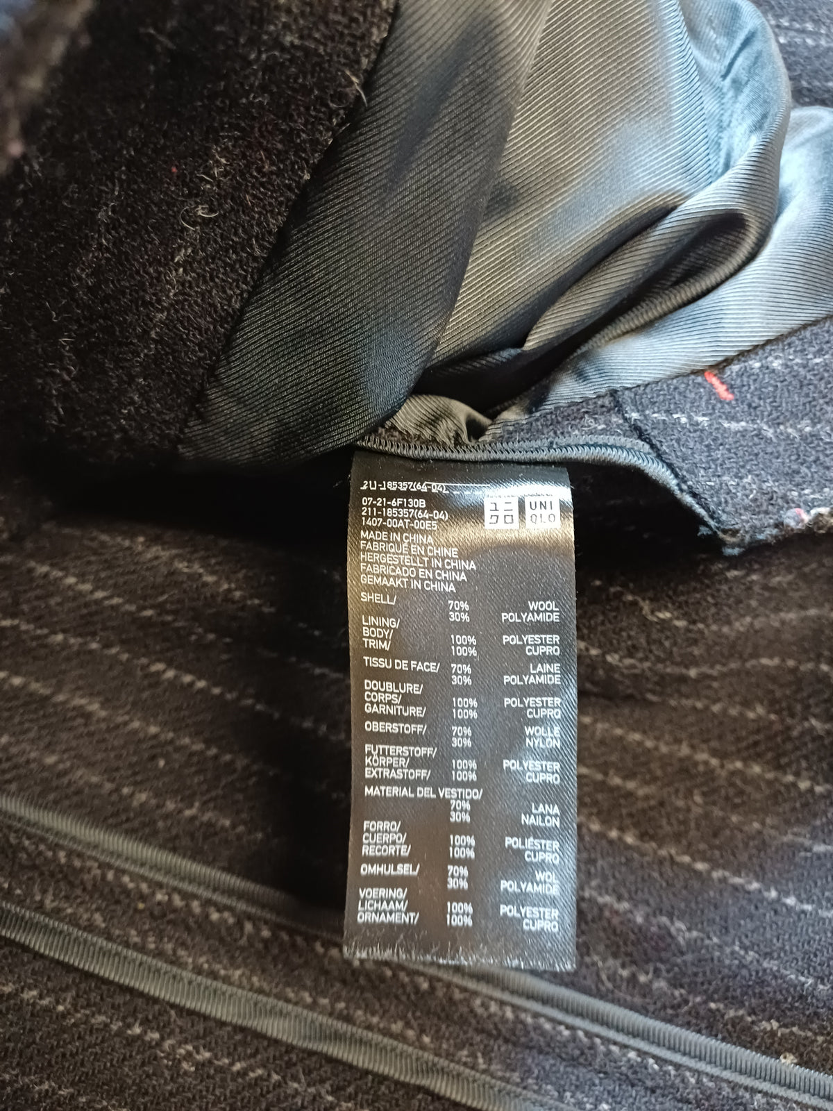 Blazer en laine Inès de la Fressange x Uniqlo noir – Taille S