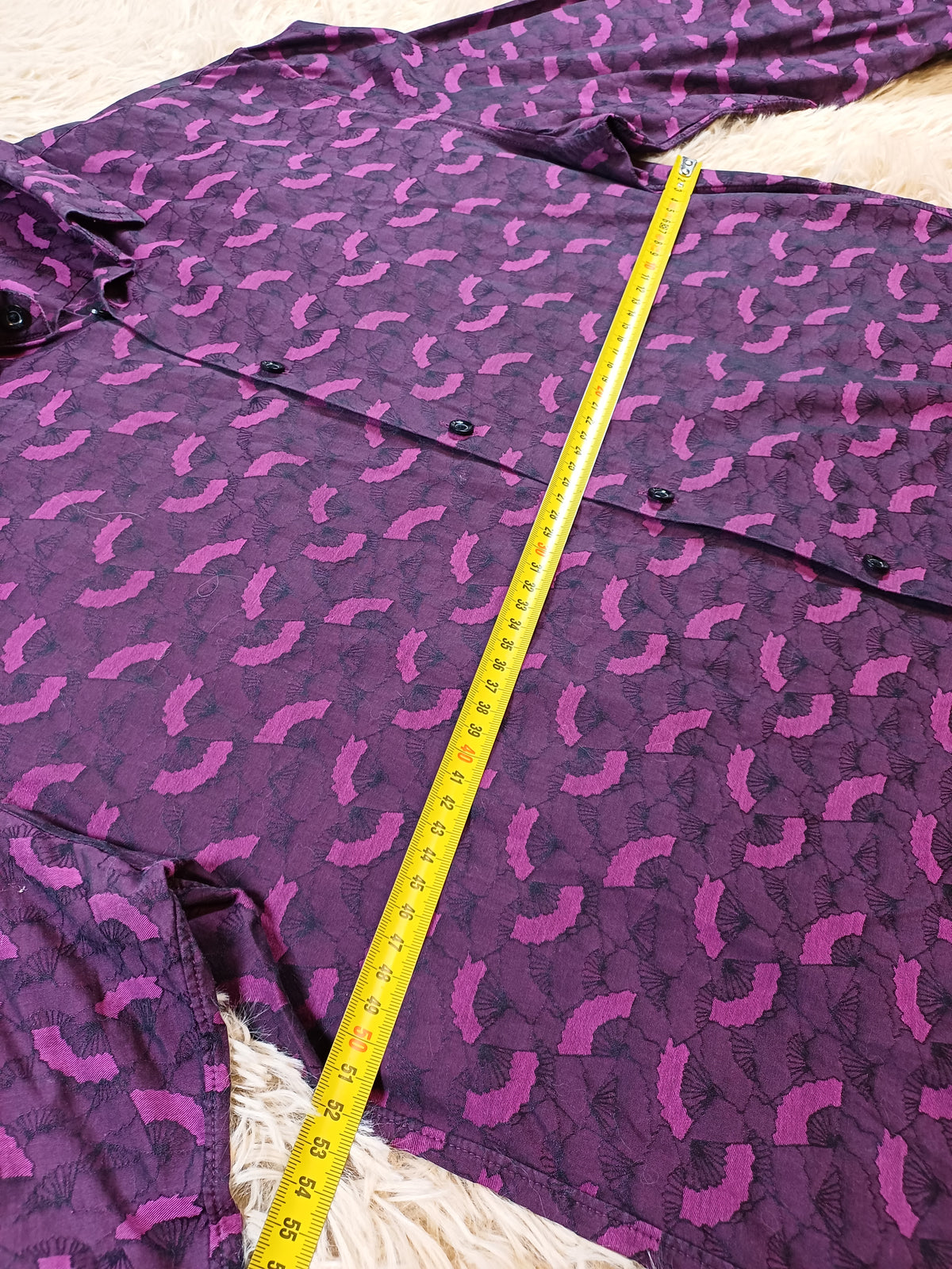 Chemise KENZO homme violette à motif - Taille 42