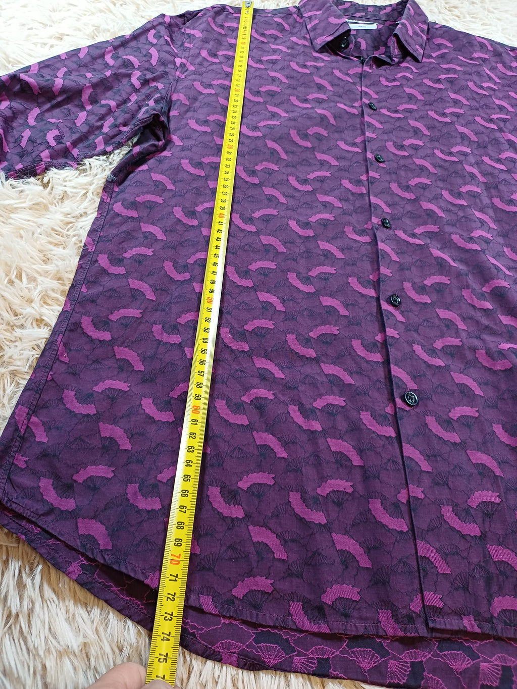 Chemise KENZO homme violette à motif - Taille 42
