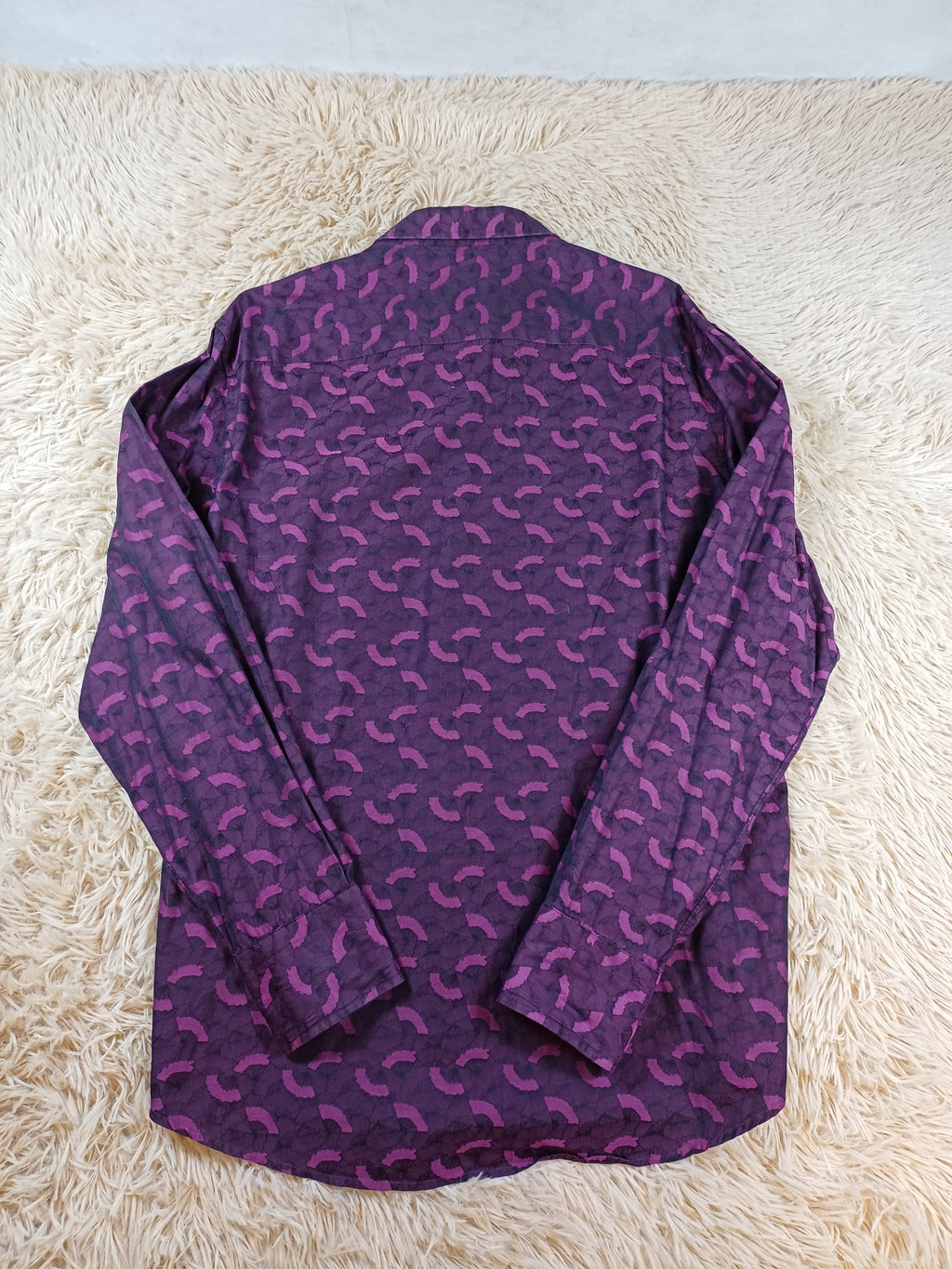 Chemise KENZO homme violette à motif - Taille 42
