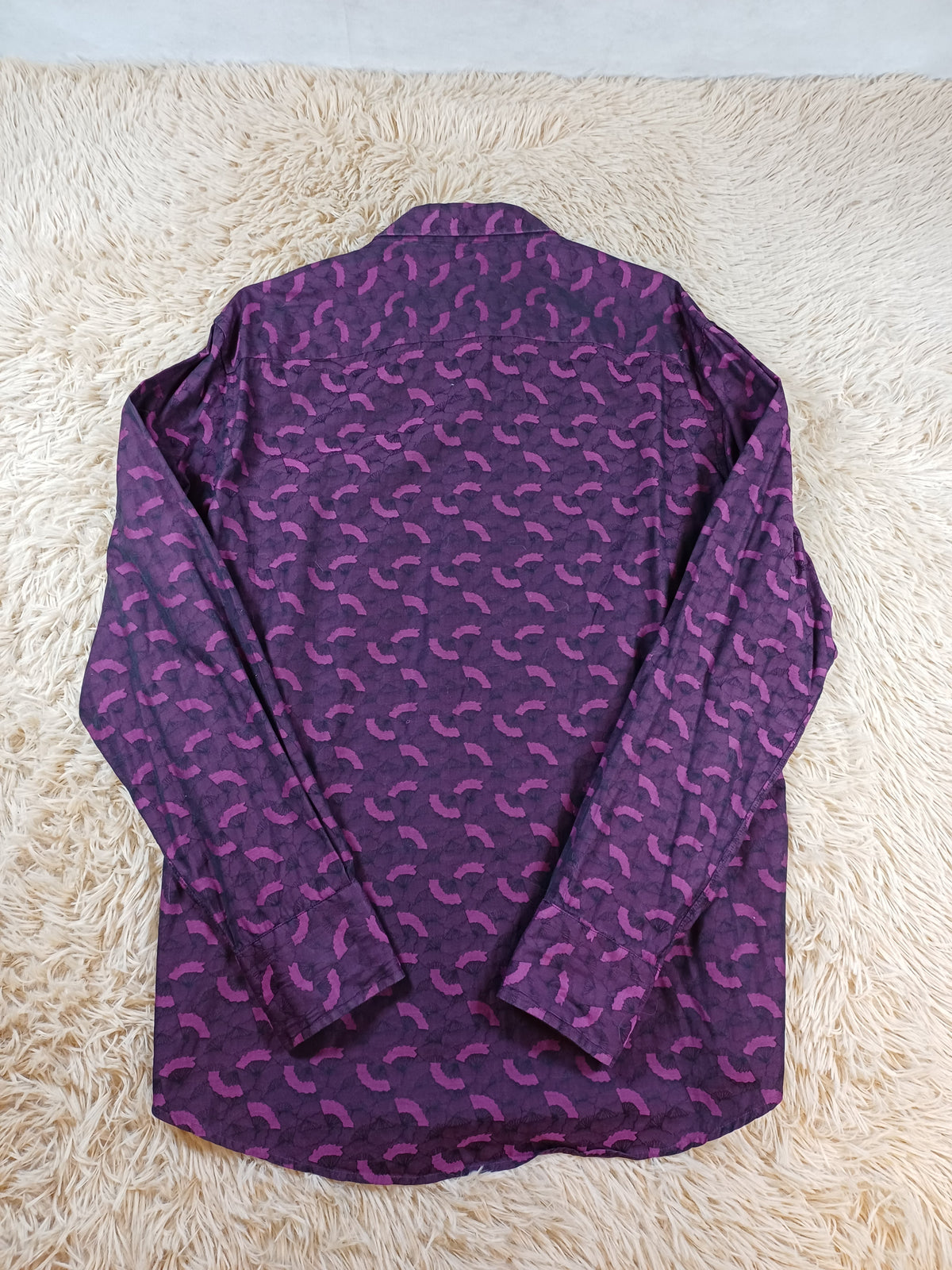 Chemise KENZO homme violette à motif - Taille 42