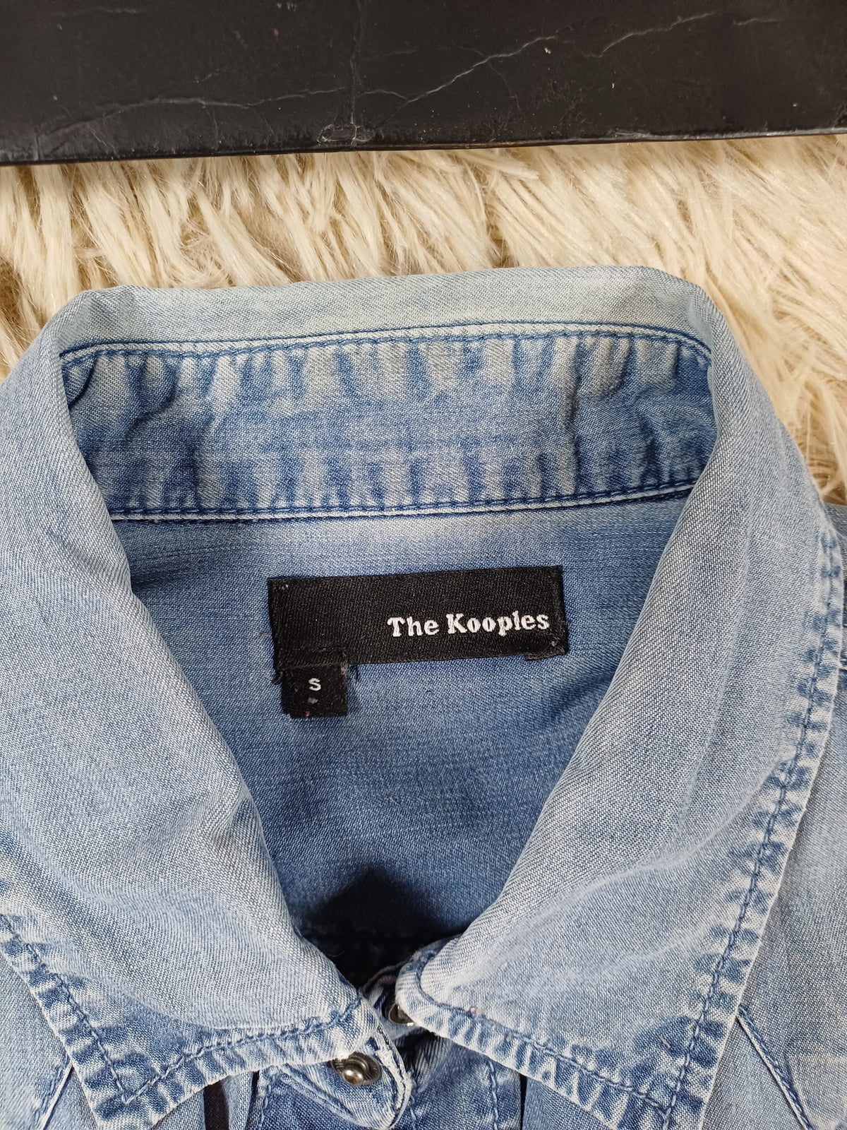 Chemise The Kooples en denim bleu - Taille S