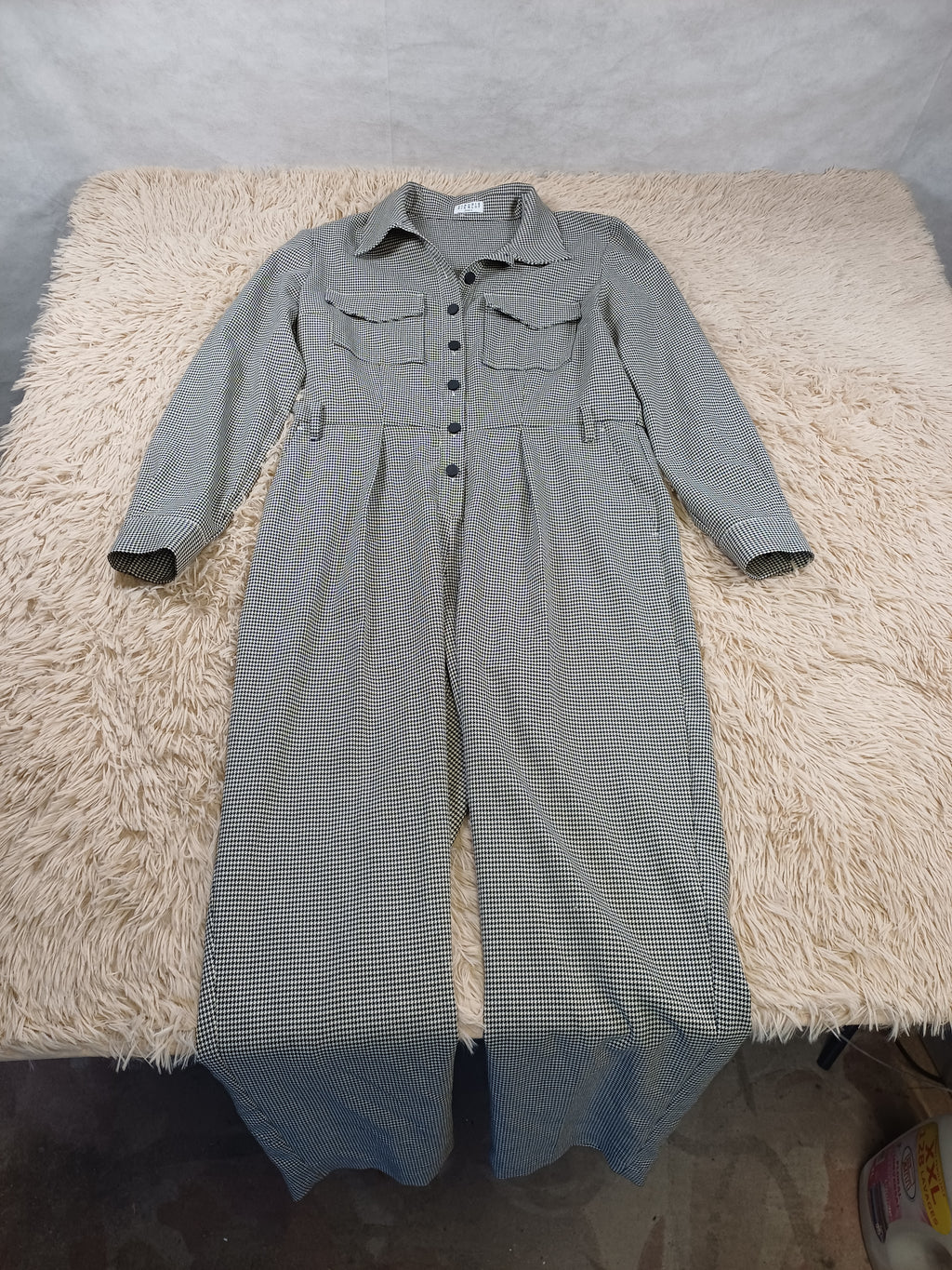 Combinaison Claudie Pierlot pied-de-poule grise – Taille 42