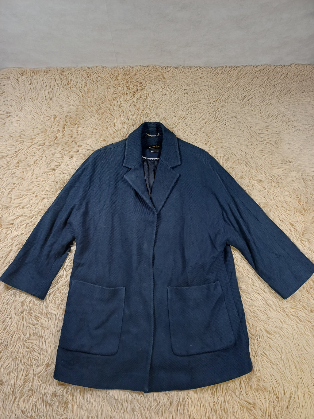 Massimo Dutti Cardigan en tricot bleu marine Massimo Dutti