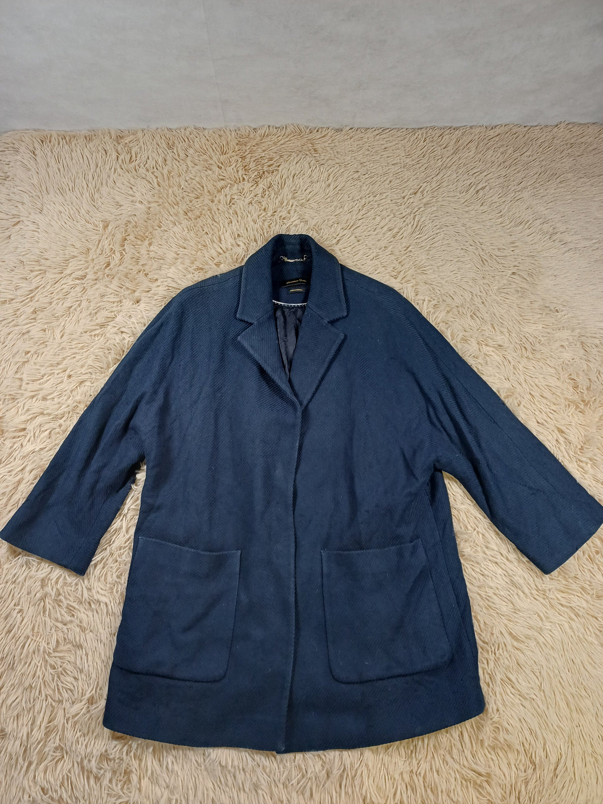 Massimo Dutti Cardigan en tricot bleu marine Massimo Dutti