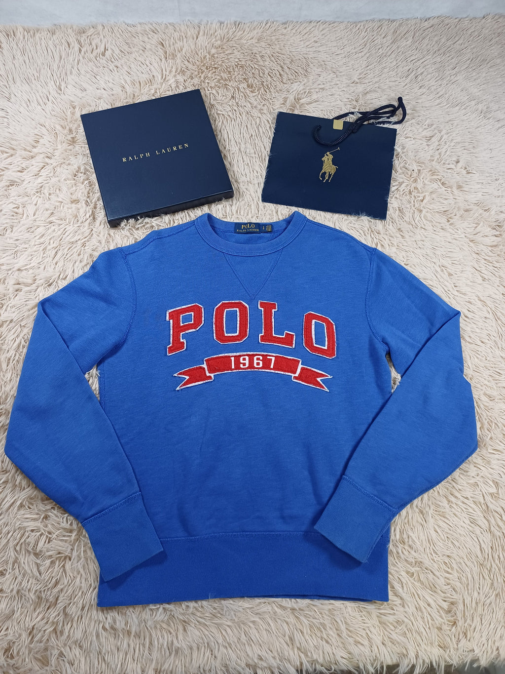 Polo Ralph Lauren Sweat bleu royal Polo 1967 – Taille S Polo Ralph Lauren
