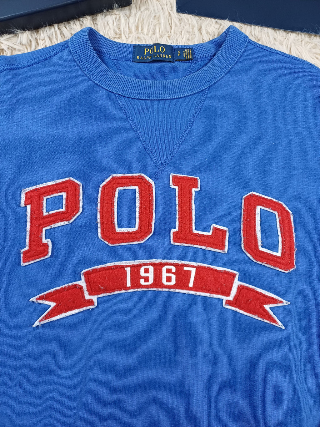 Polo Ralph Lauren Sweat bleu royal Polo 1967 – Taille S Polo Ralph Lauren