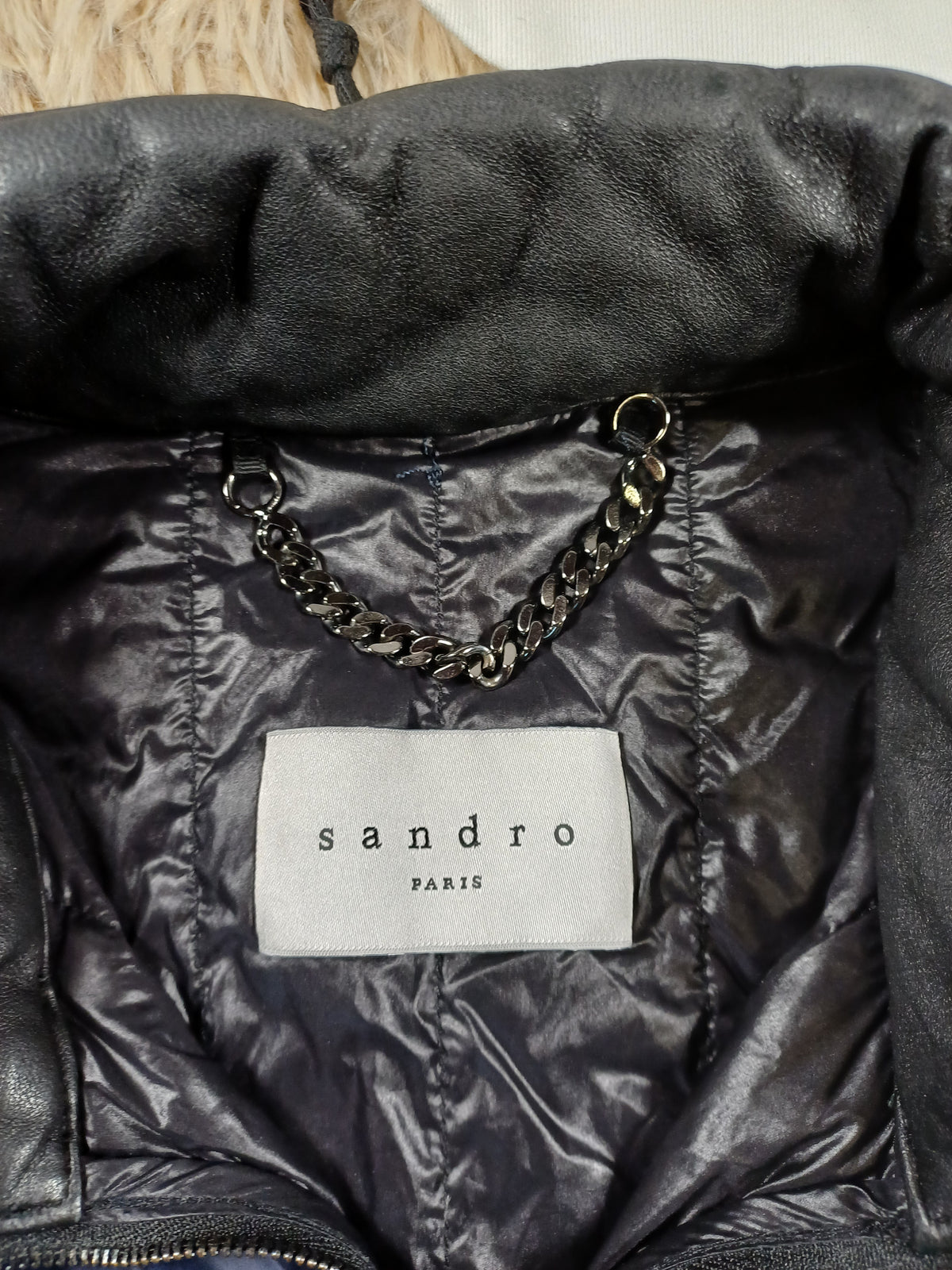 Doudoune légère Sandro bleu marine – Taille 1