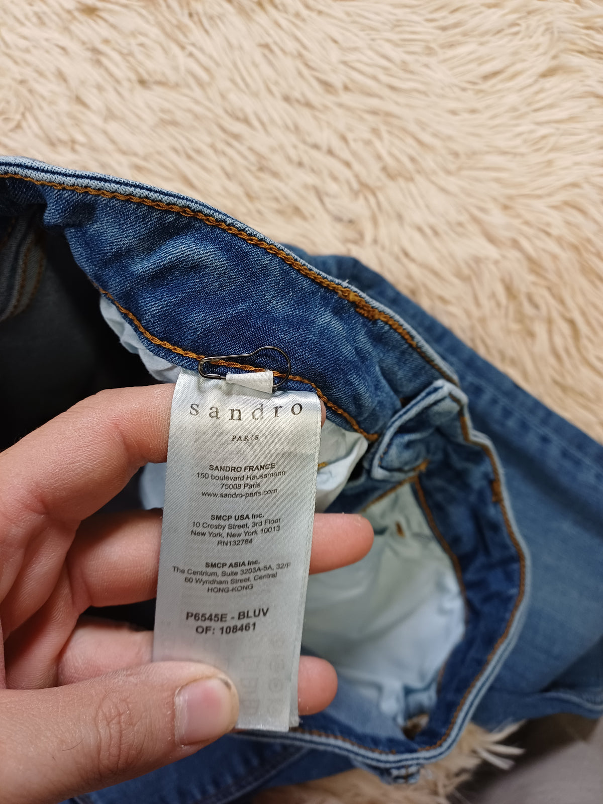 Jean Sandro bleu – Taille XS