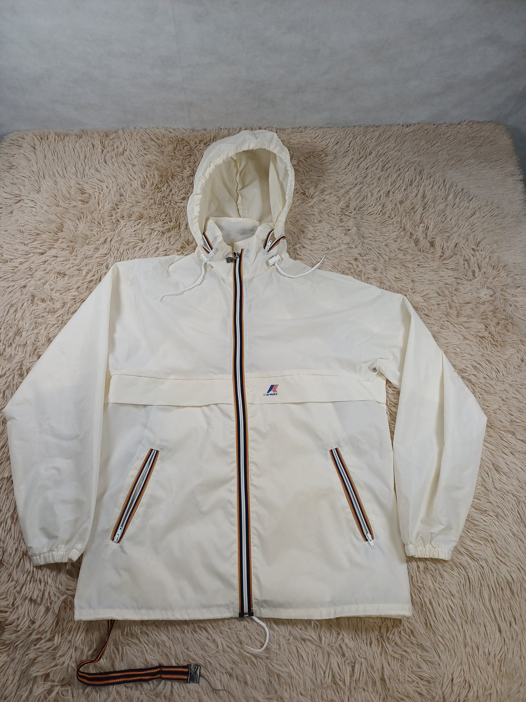 K-Way blanc vintage – Taille 36 / S