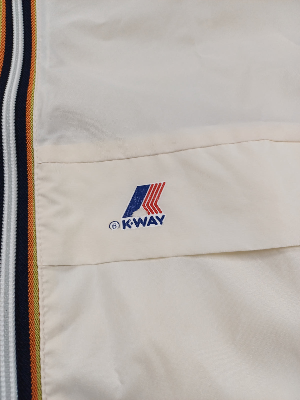 K-Way blanc vintage – Taille 36 / S