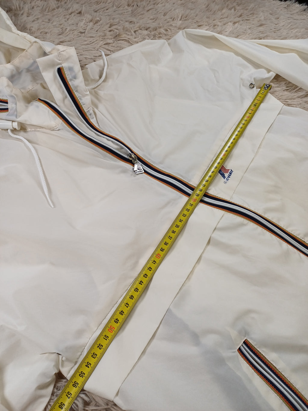 K-Way blanc vintage – Taille 36 / S