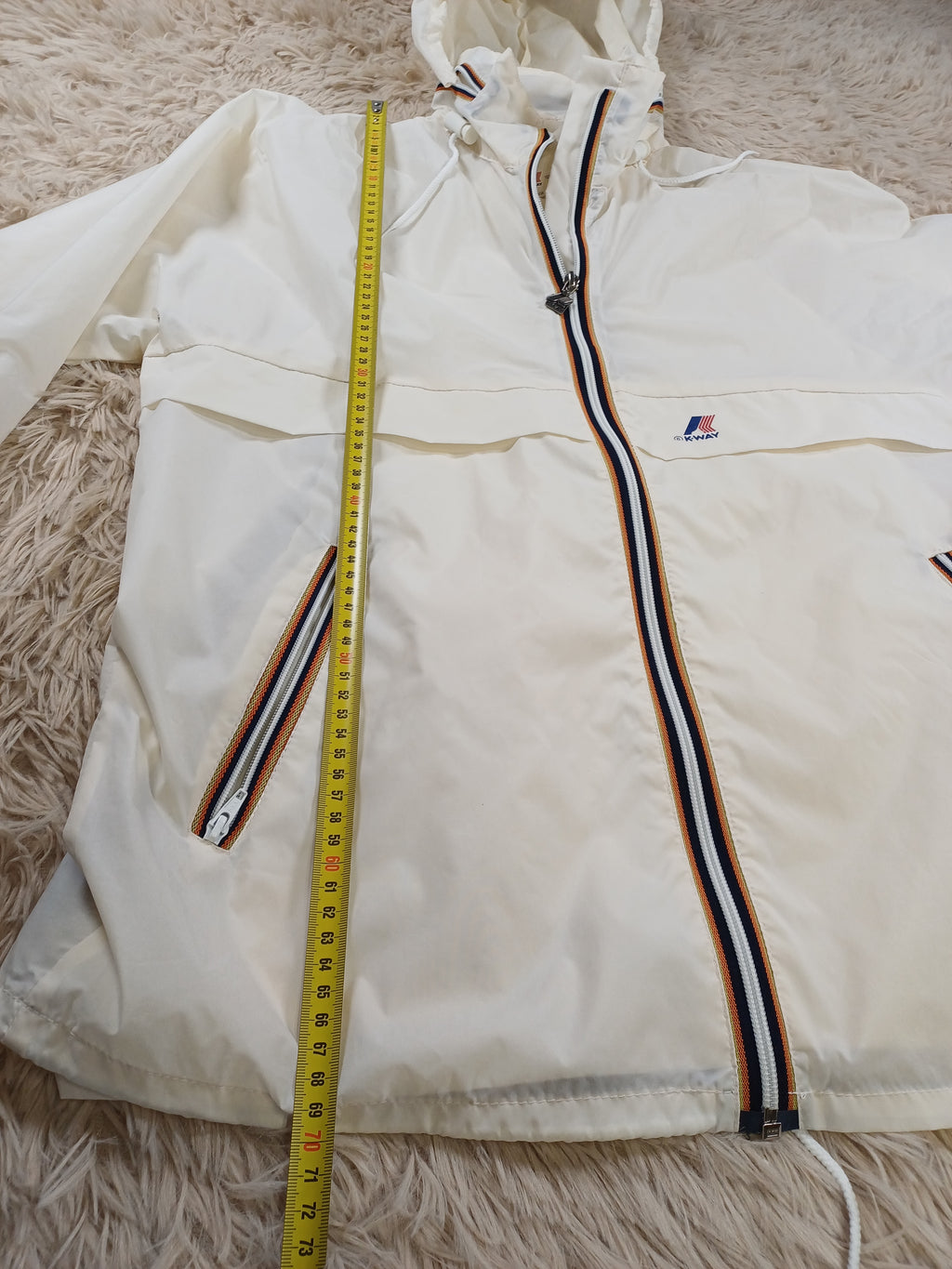 K-Way blanc vintage – Taille 36 / S