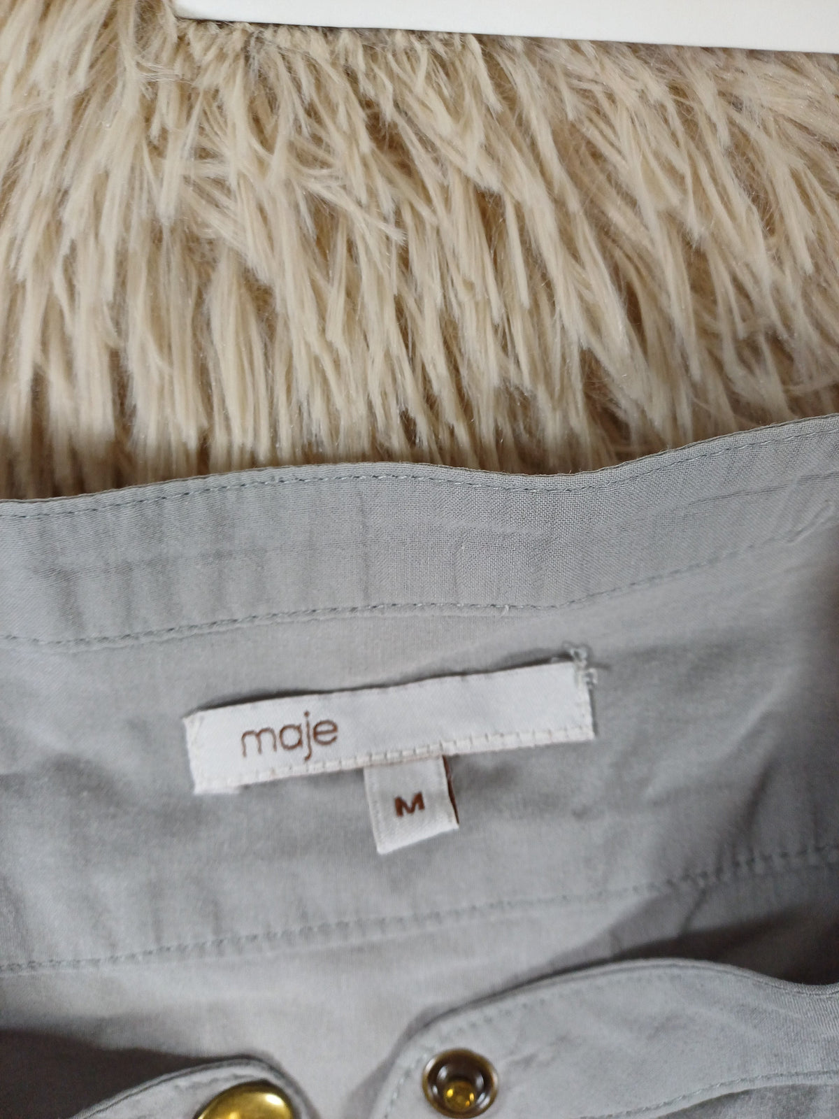 Tunique Maje grise avec ceinture – taille M Maje