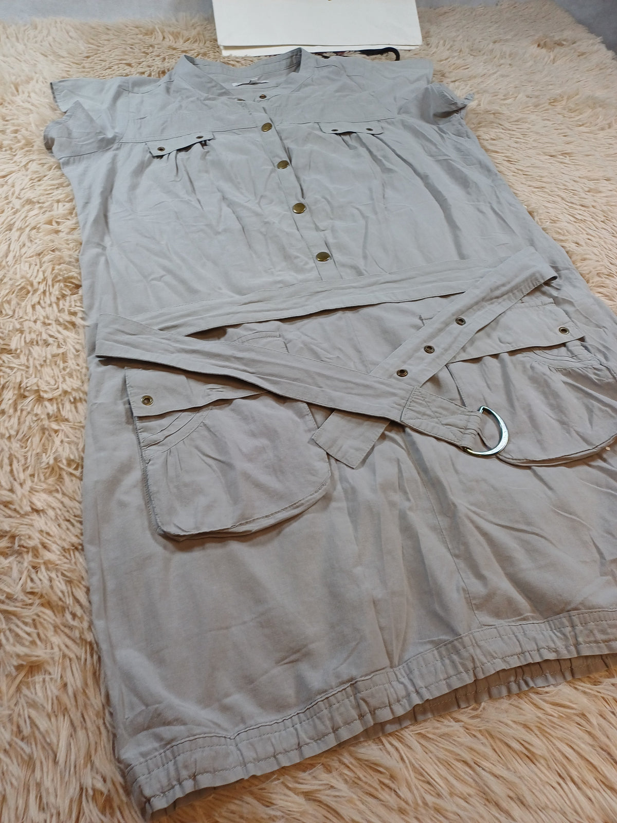Tunique Maje grise avec ceinture – taille M Maje