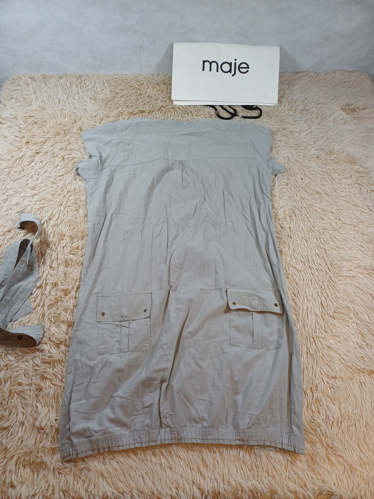 Tunique Maje grise avec ceinture – taille M Maje