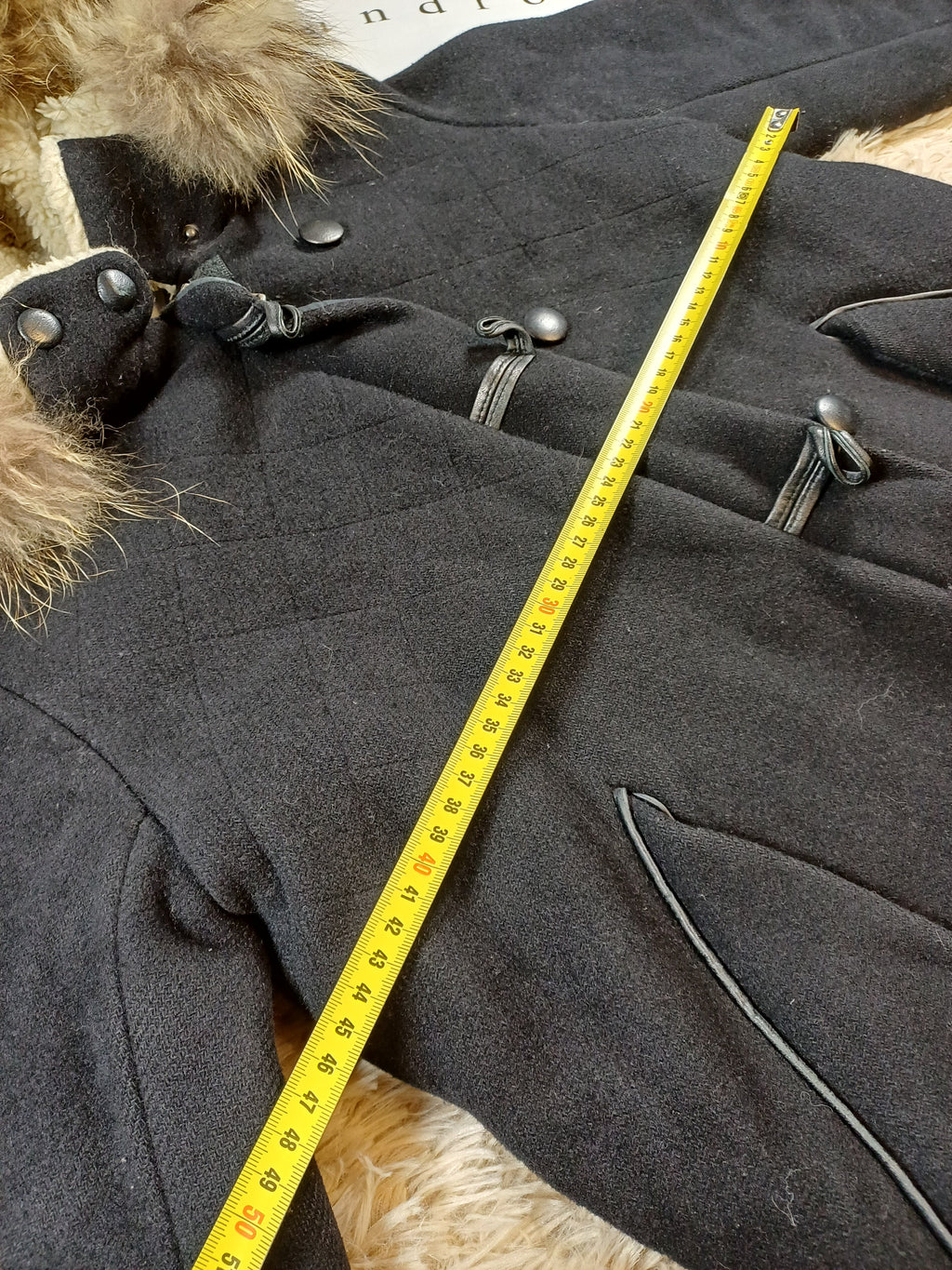 Manteau Sandro à fausse fourrure – taille S Sandro