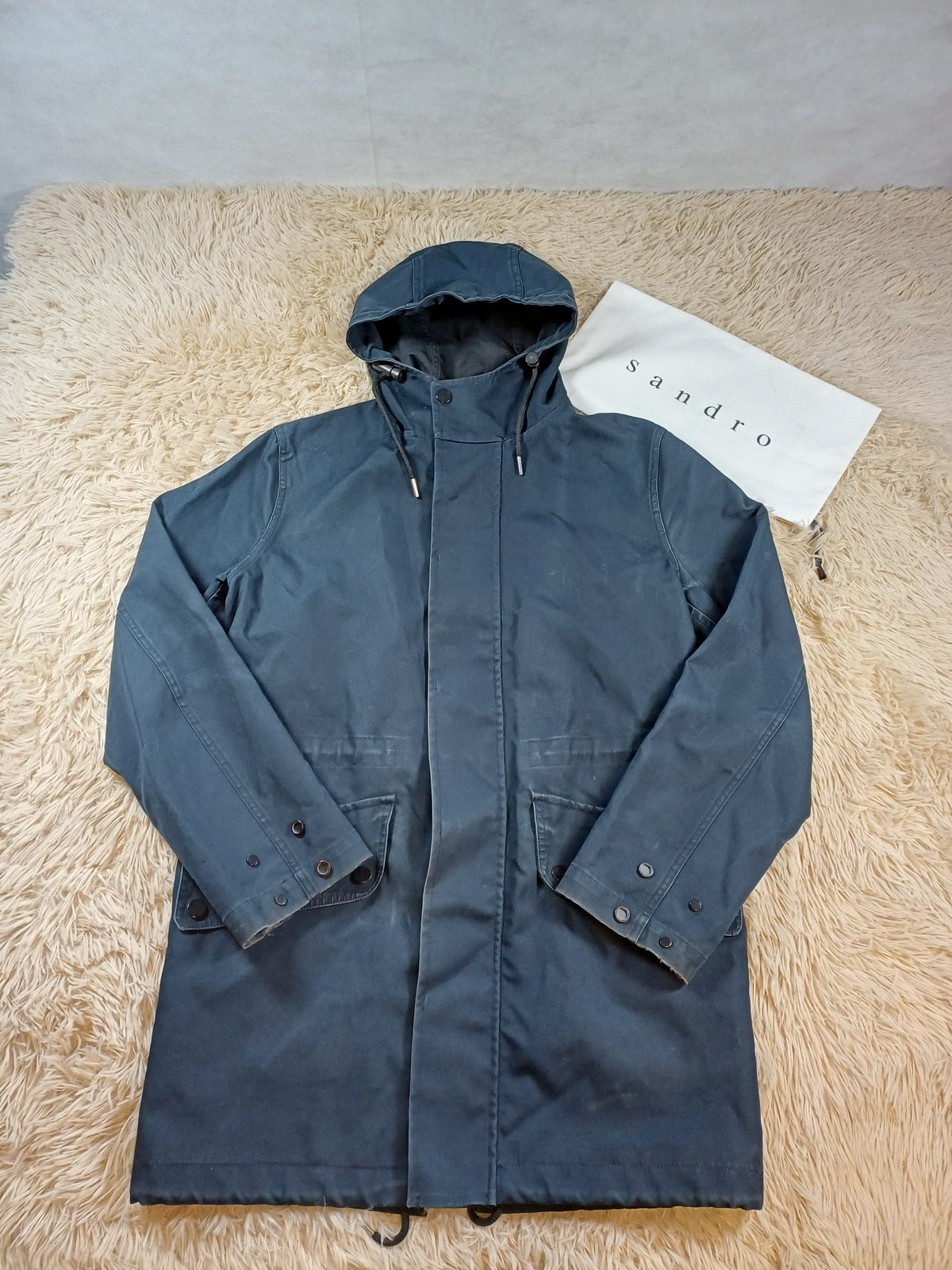Duffle-coat bleu marine Sandro - Taille M Sandro